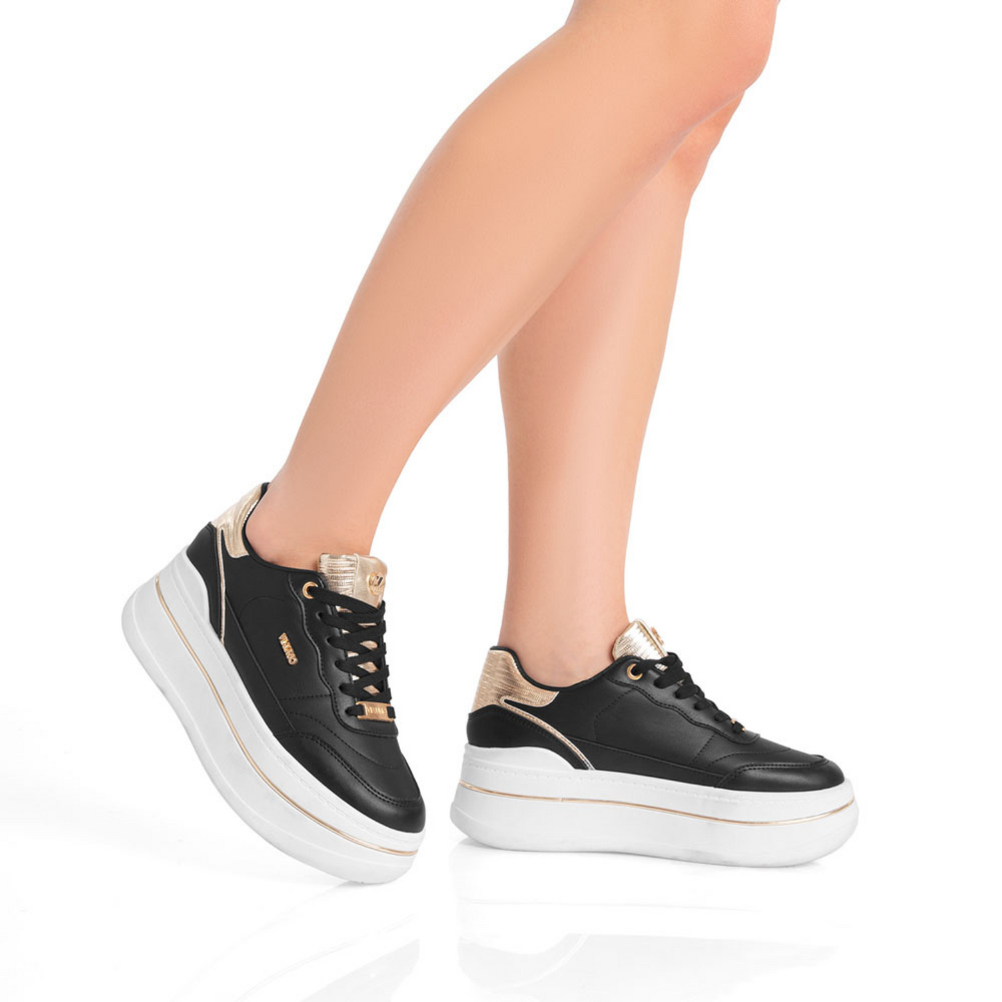 Zapatillas Deportivas Negras/Dorado/VU