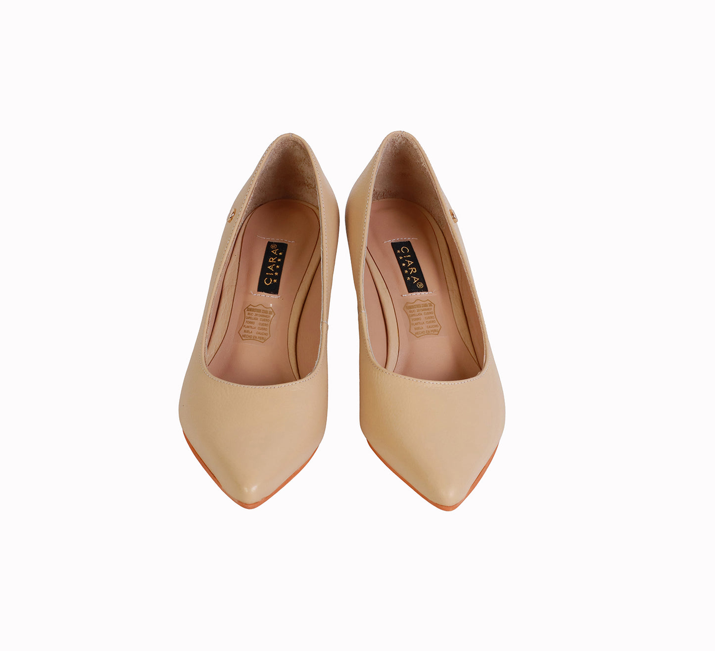 Stiletto Rondini Pele Taco Ancho de 5cm