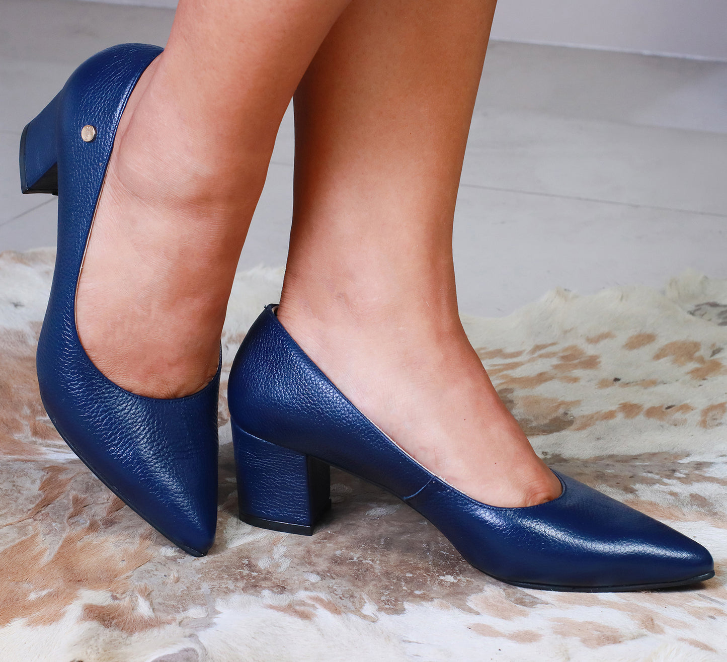 Stiletto Rondini Azul Marino Taco 5