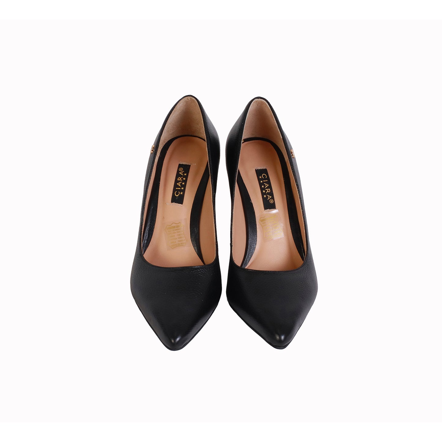 Stiletto Rondini Negro Taco Ancho de 8 cm