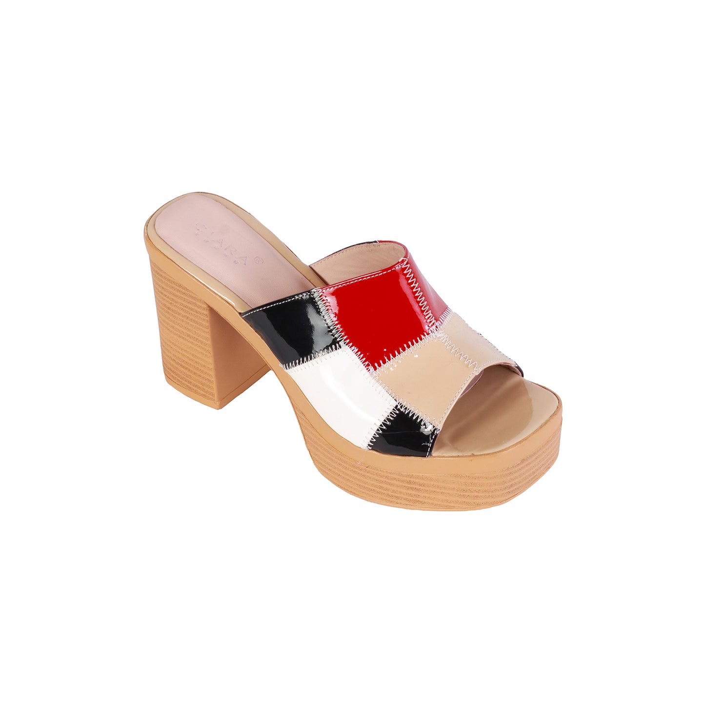 Sandalia Casual Retazos Charol Planta