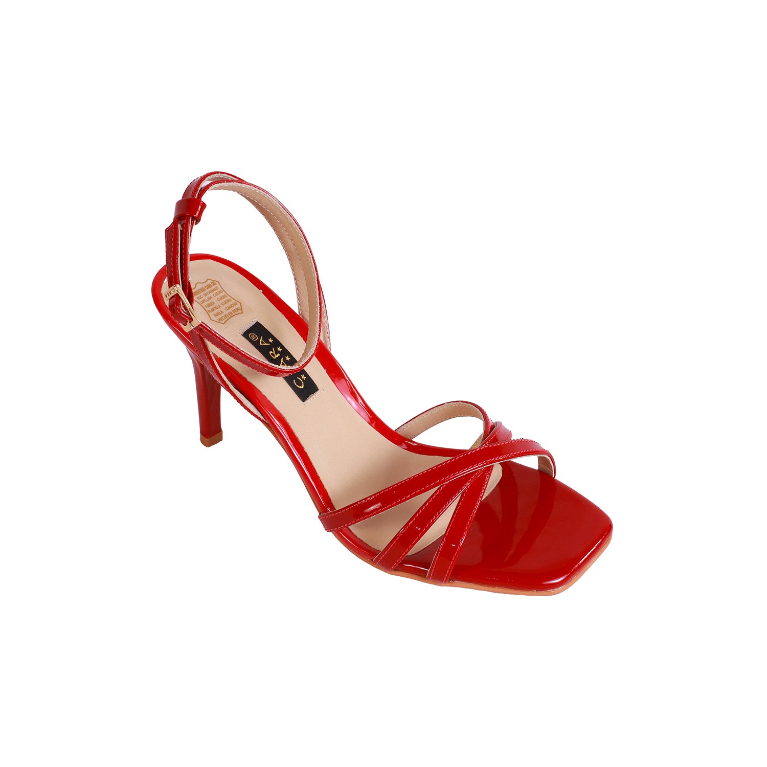 Sandalia Charol Rojo Taco 80 – Ciara - Main Image