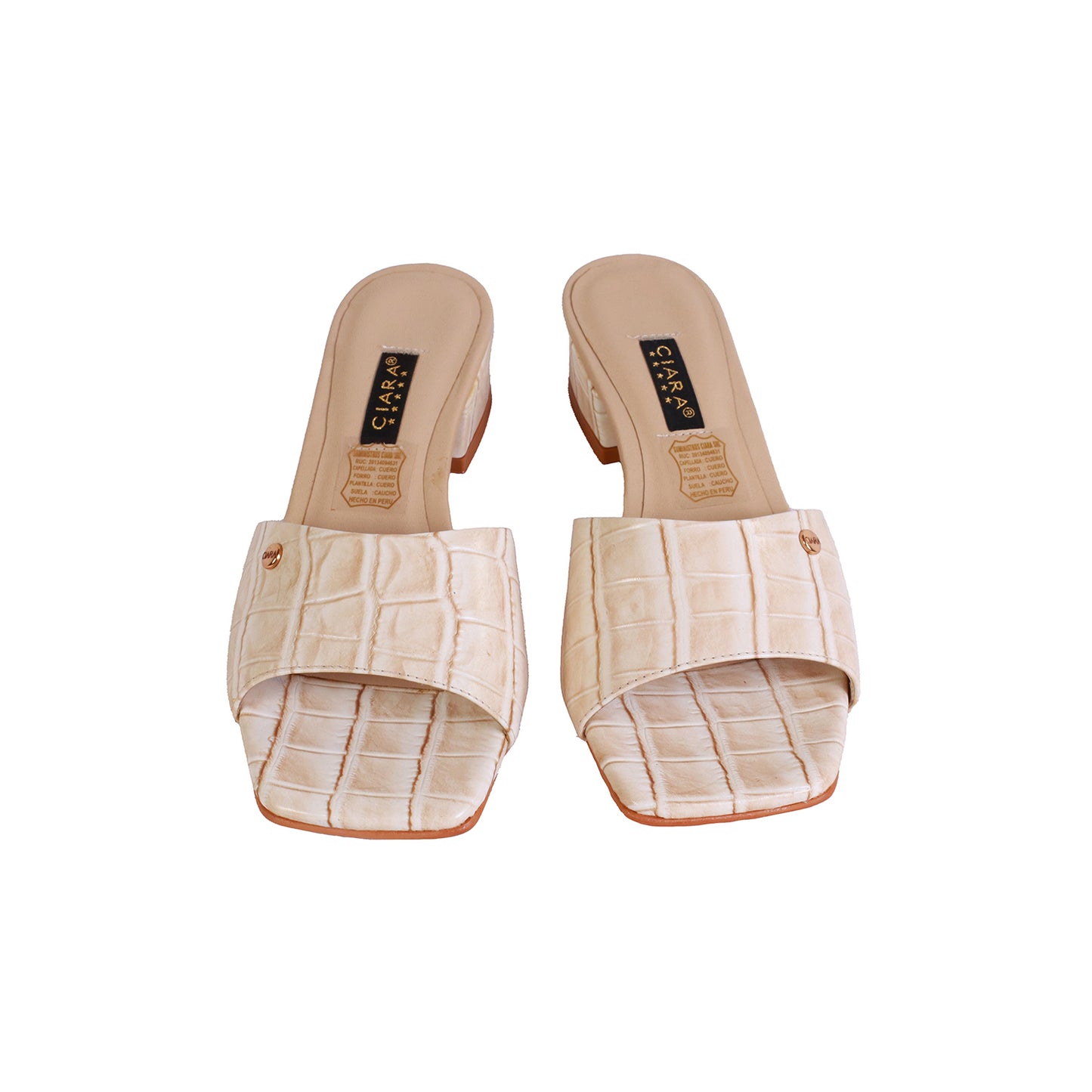 Sueco Crocox Marfil Taco 30