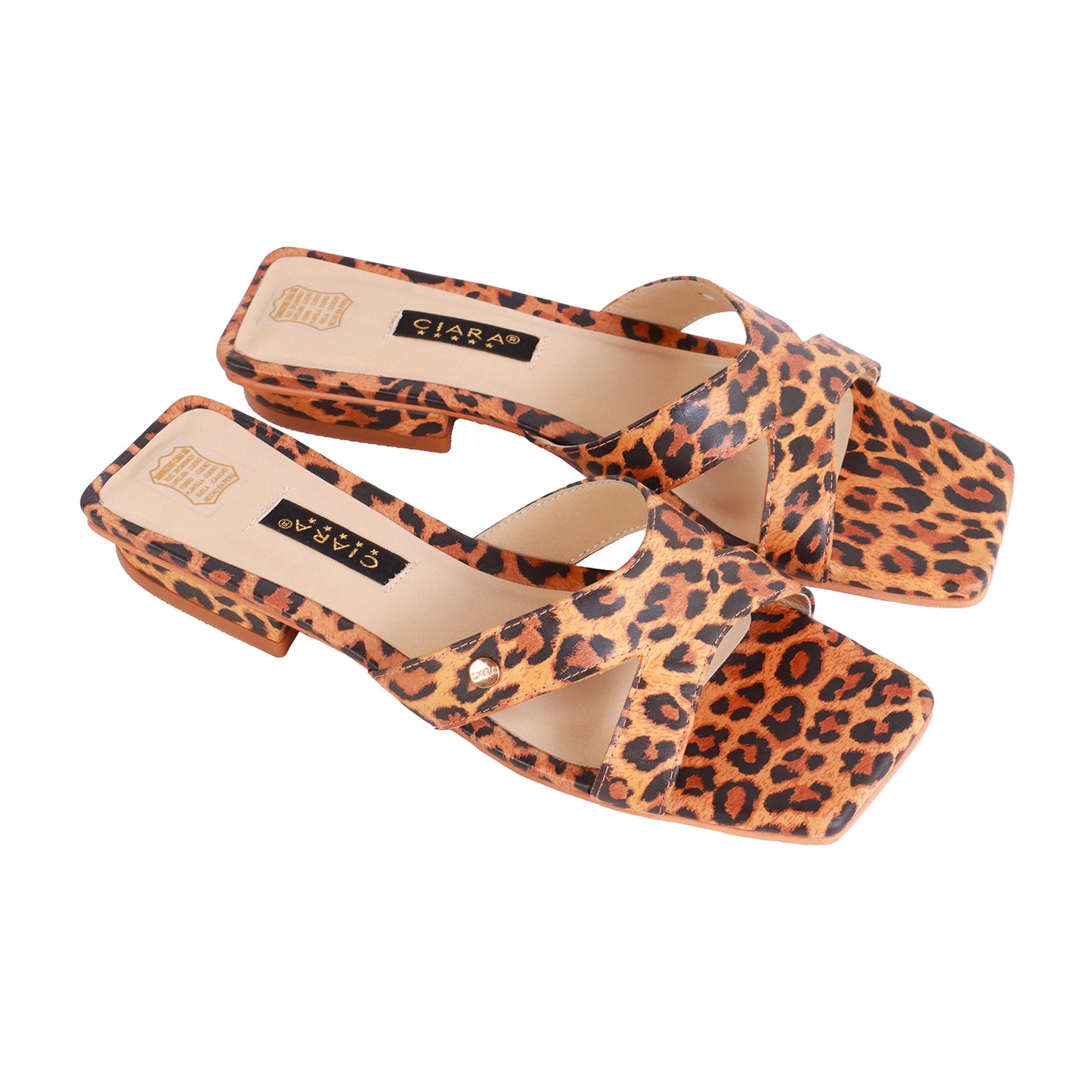 Sueco Animal Print taco 1 cm
