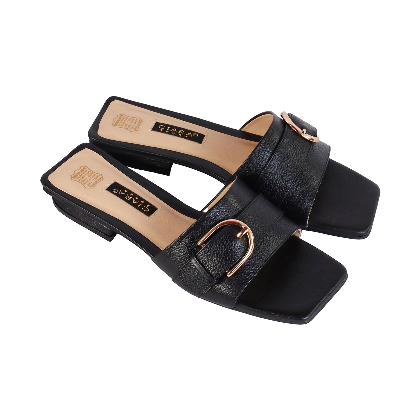 Sueco Con Correa Rondini Negro Taco 10