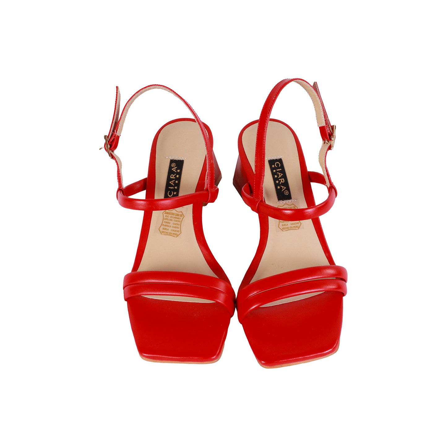 Sandalia Napa Rojo Taco 50
