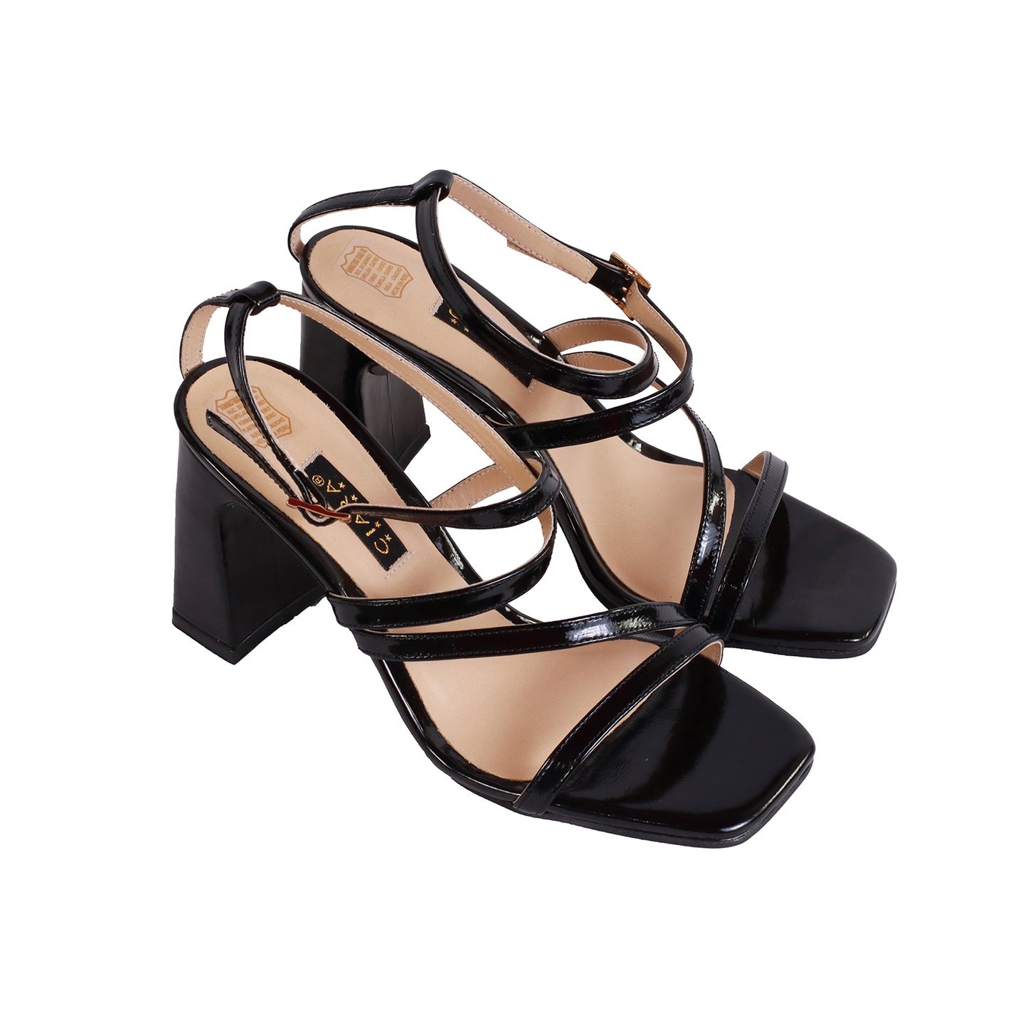 Sandalia Richato Negro Taco 80