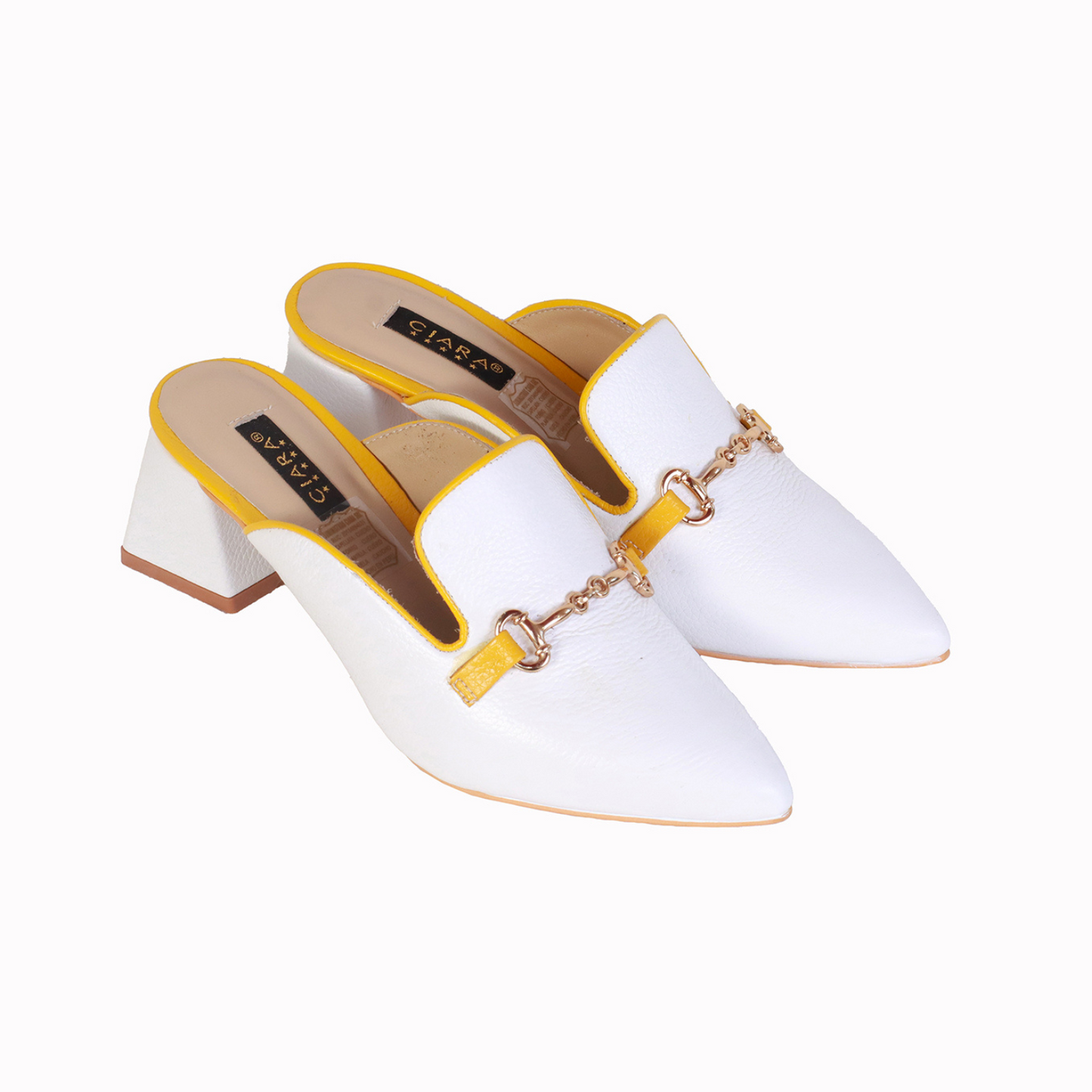 Sueco Rondini Blanco/Ribete Amarillo