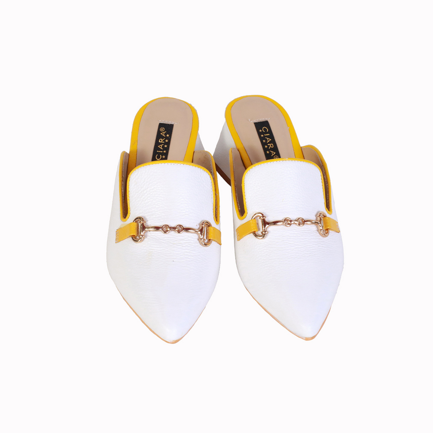 Sueco Rondini Blanco/Ribete Amarillo