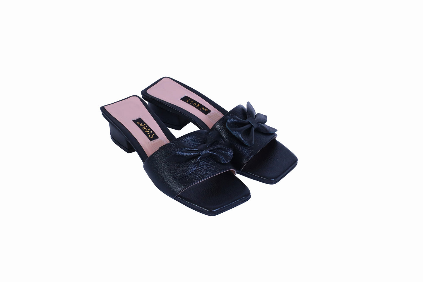 Sandalia Rondini Negro con Lazo | Taco 5 cm