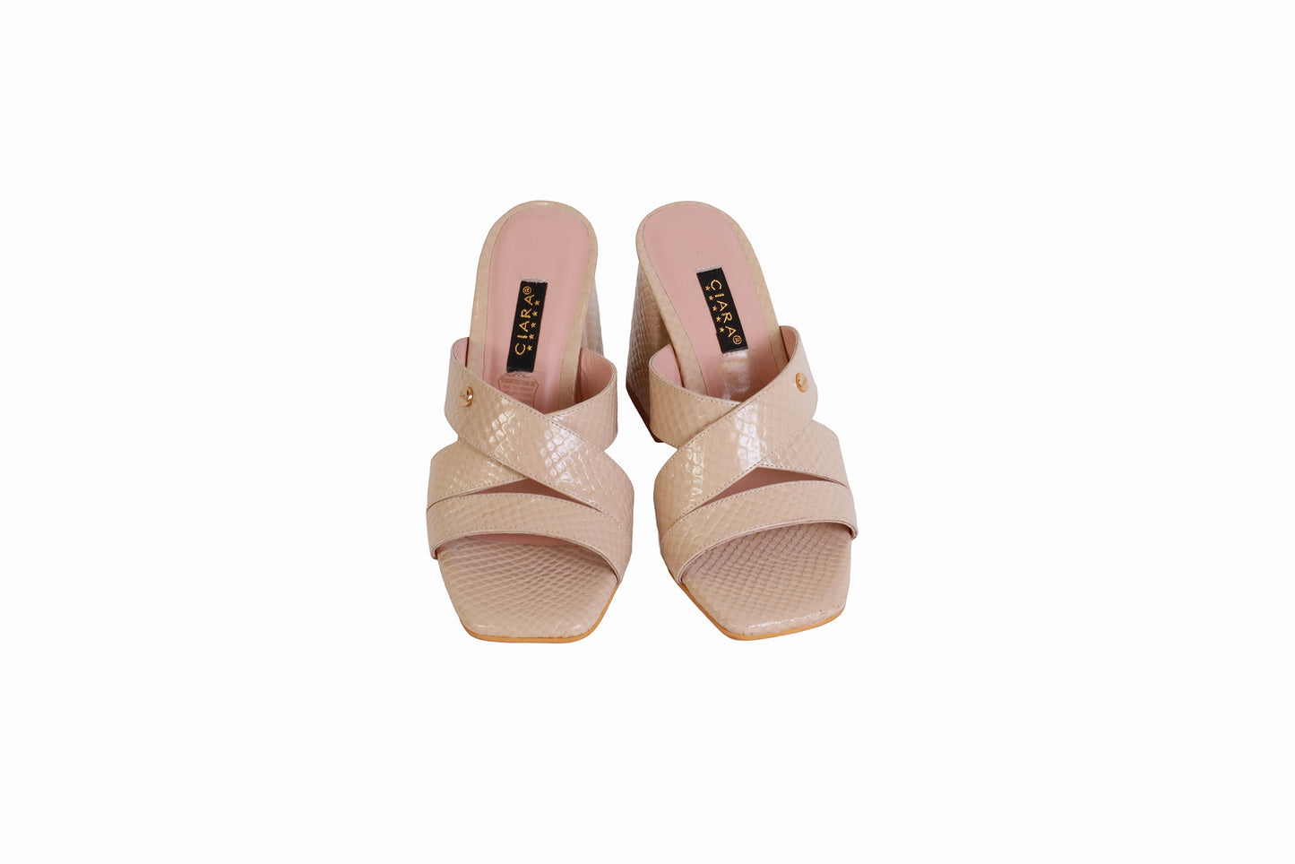 Sandalia Anatal Luxus Beige | Taco 8 cm