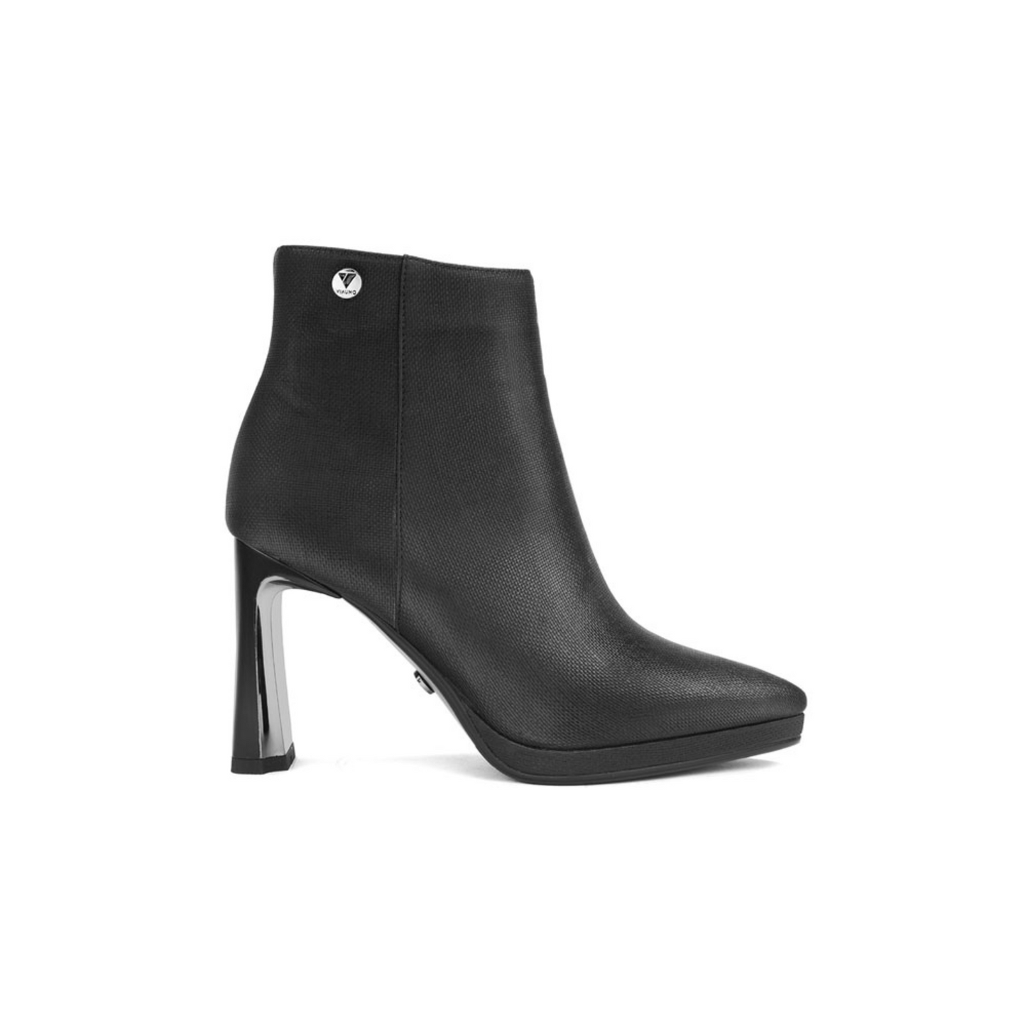 Botín Negro/Plateado/Taco 70/VU
