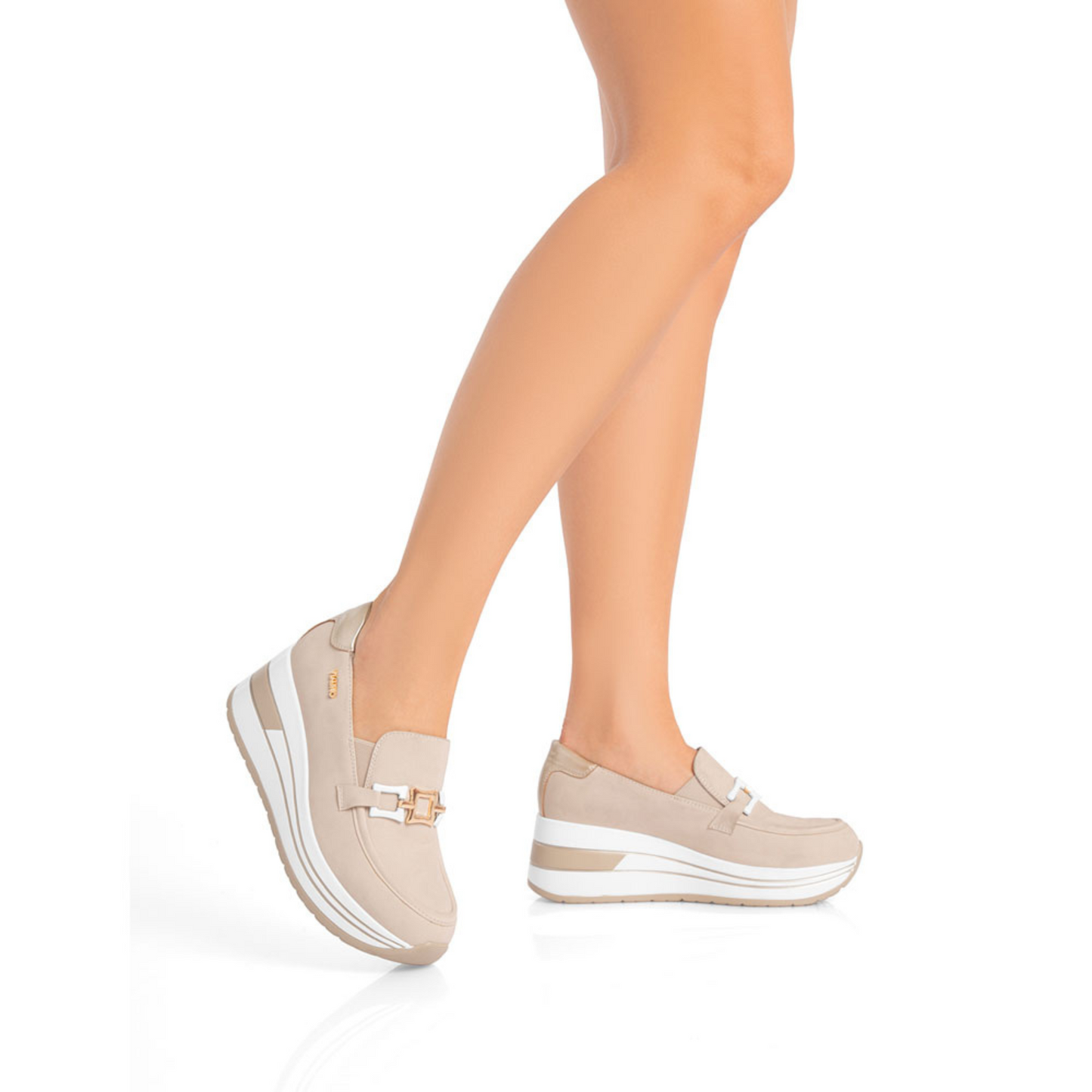 Zapato Beige C/Plataforma/VU