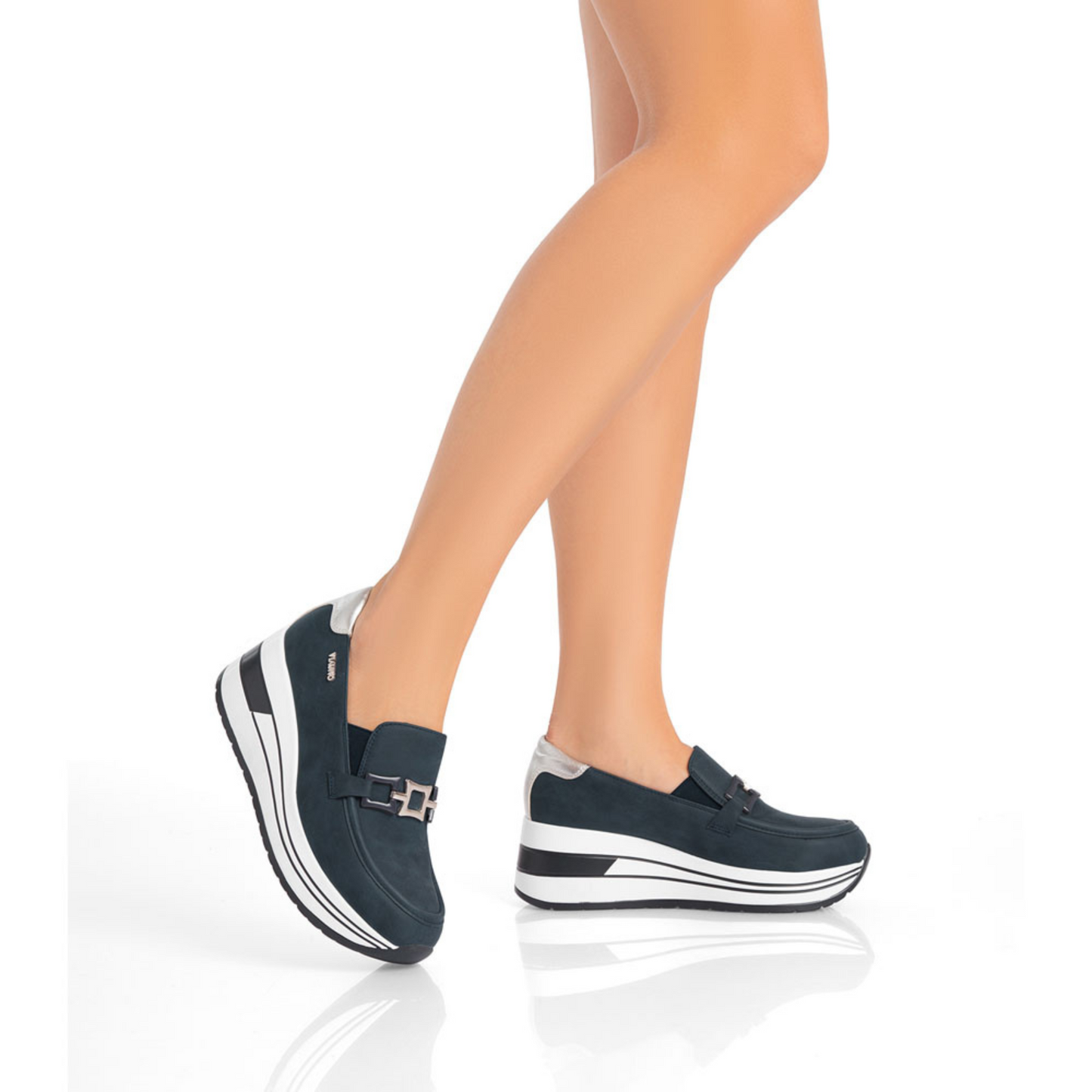 Zapato Azul C/Plataforma/VU