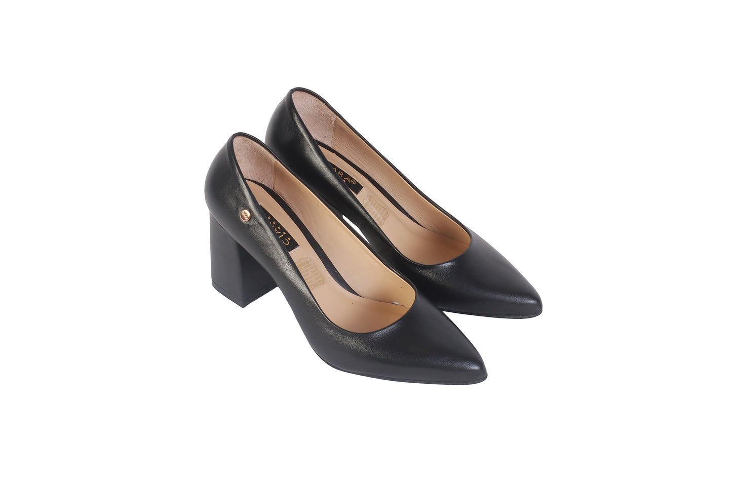 Stiletto Napa Negro | Taco Ancho 7 cm