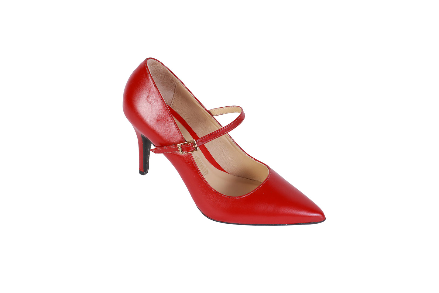 Stiletto Napa Rojo | Taco 8 cm con Correa