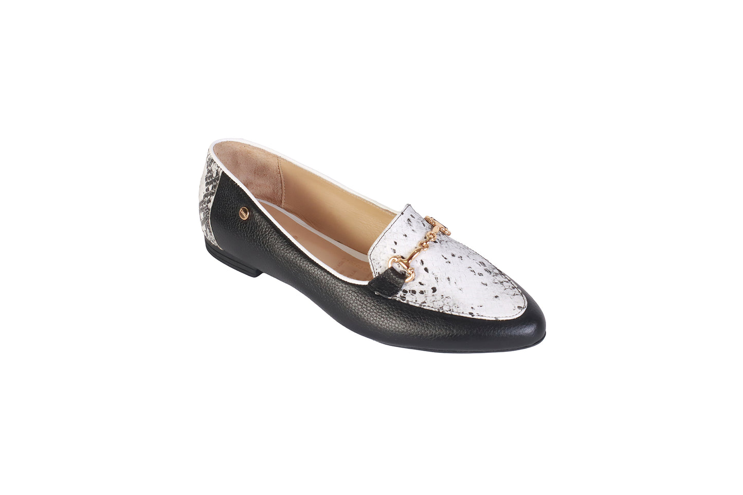 Balerina Rondini Negro y Cobra Blanco