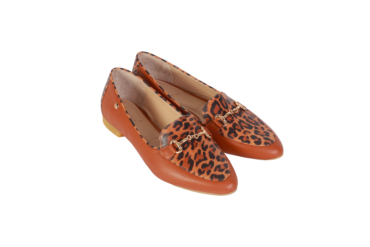 Balerina Rondini Natural y Animal Print | Con Accesorio Metálico