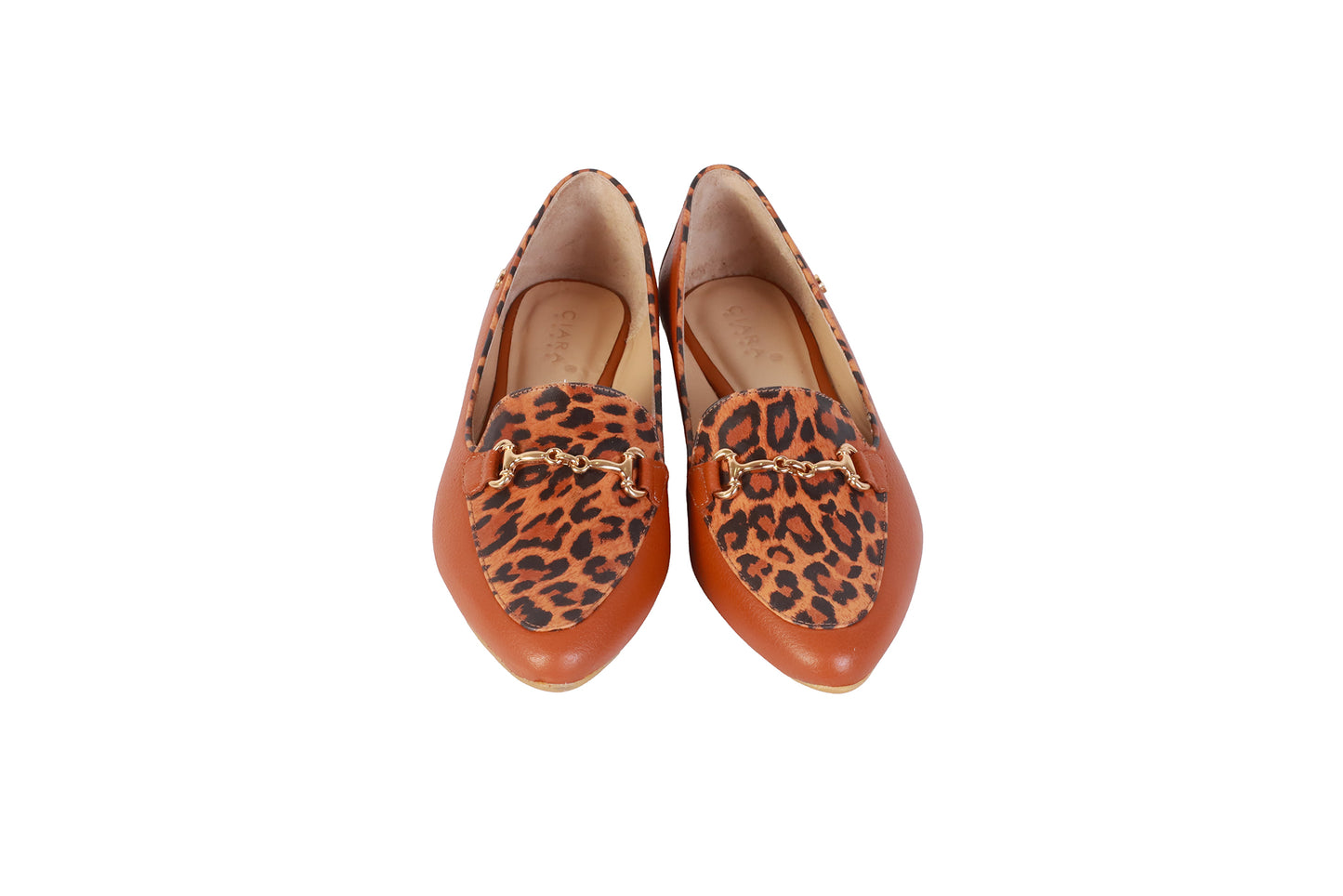 Balerina Rondini Natural y Animal Print | Con Accesorio Metálico