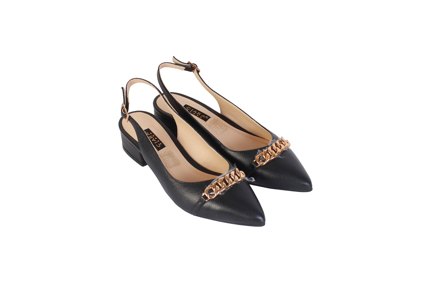 Media Estación Rondini Negro | Taco Ancho 3 cm con Accesorio Metálico