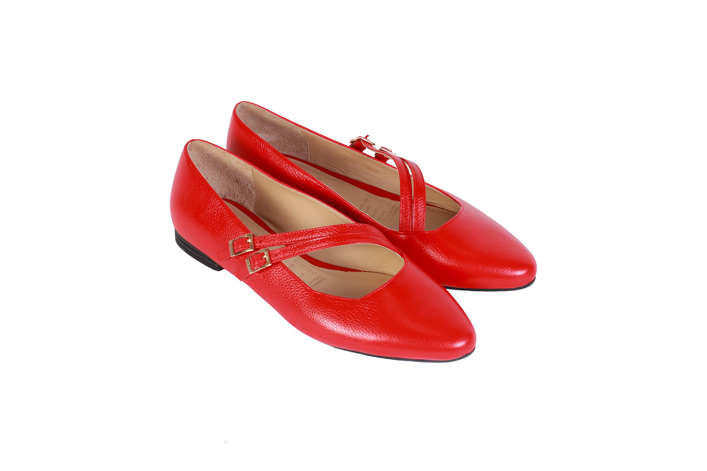 Balerina Rondini Rojo | 2 Hebillas