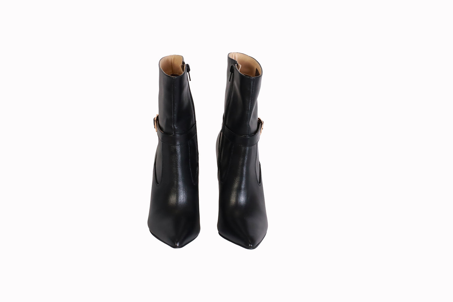 Botín Napa Negro | Taco Ancho 9 cm