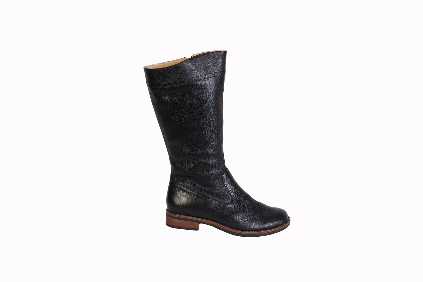 Bota Picado Americano Rondini Negro | Taco 2 cm