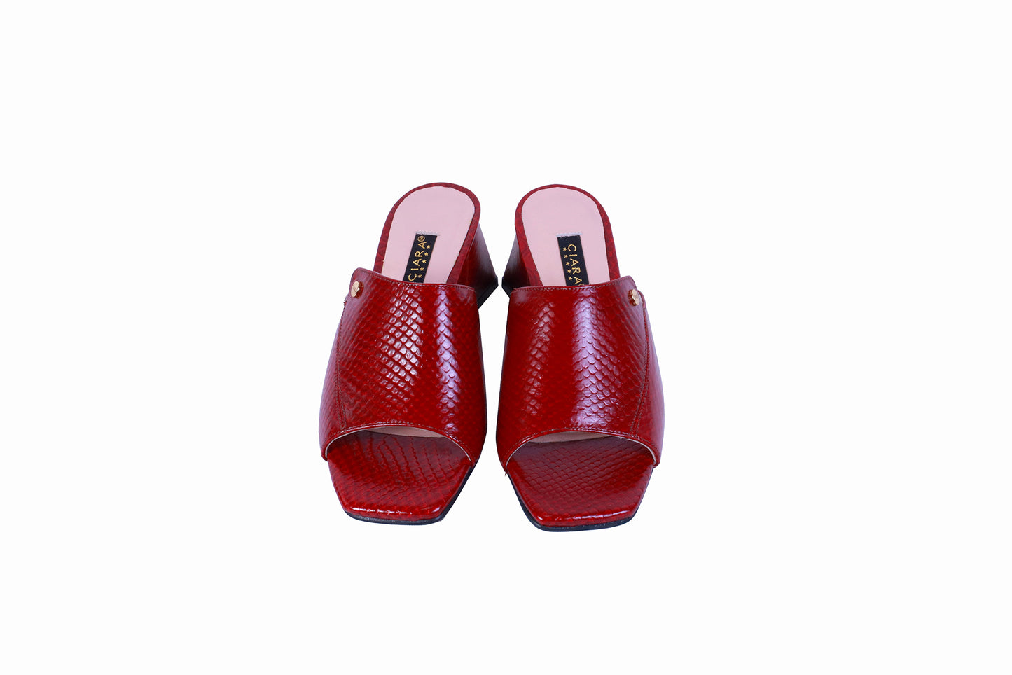 Sandalia Anatal Luxus Roja | Taco Ancho 5 cm