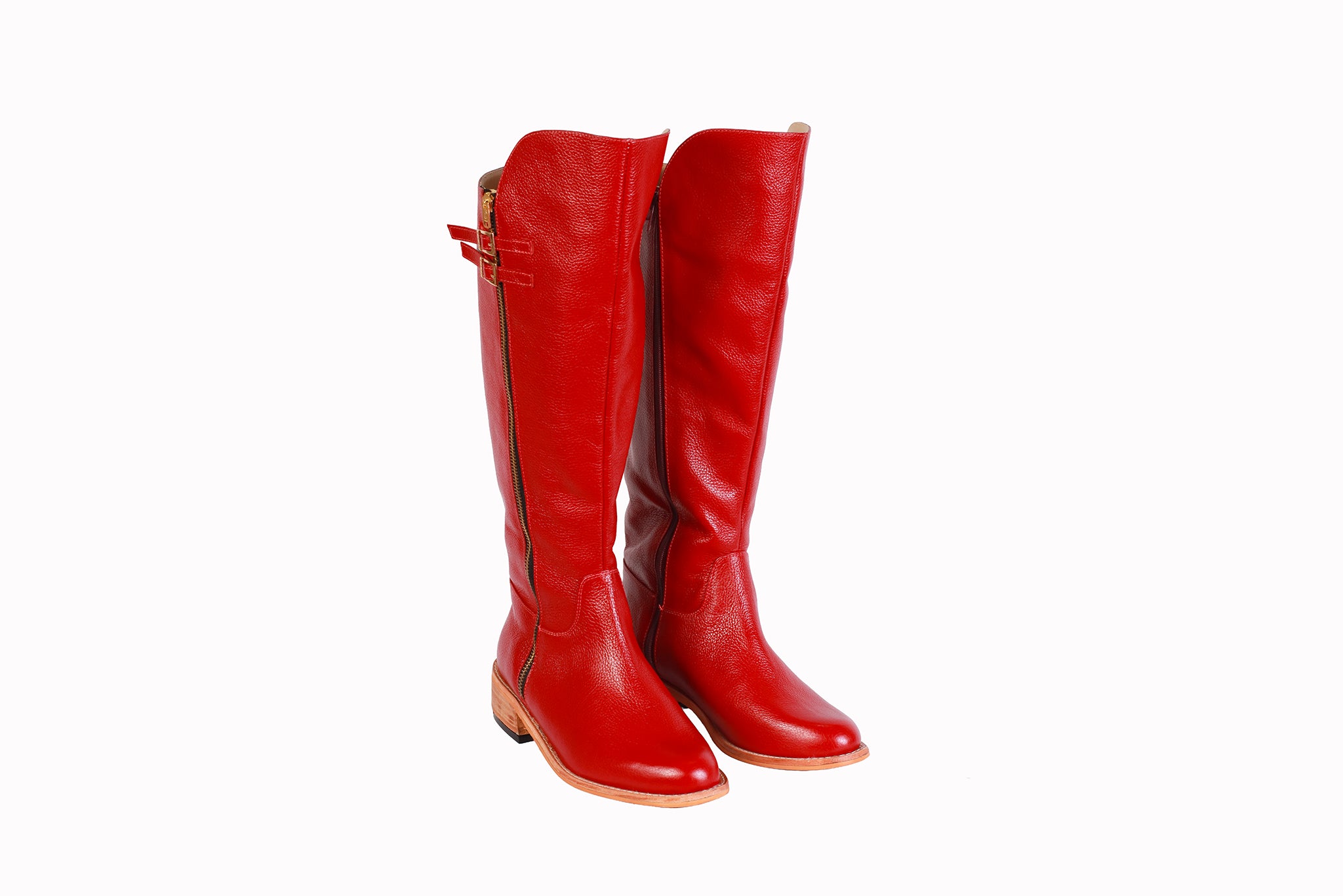 BOTA RONDINI ROJO OSCURO TACO 3 CM