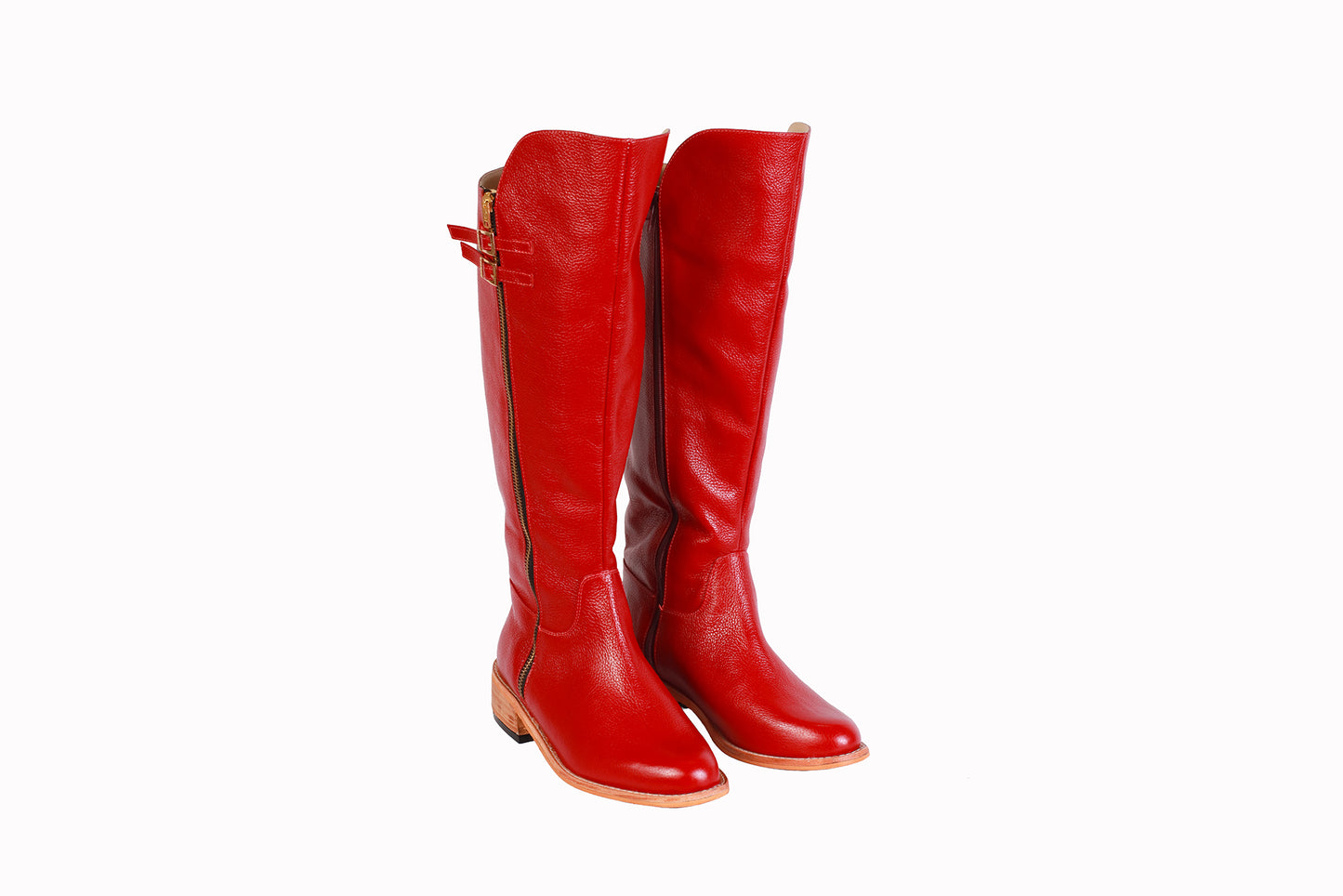 BOTA RONDINI ROJO OSCURO TACO 3 CM