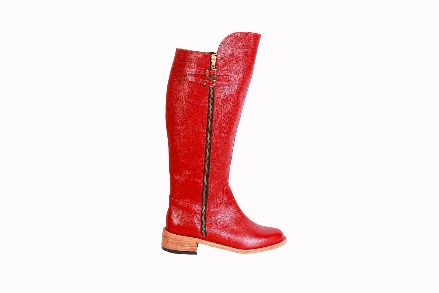 BOTA RONDINI ROJO OSCURO TACO 3 CM