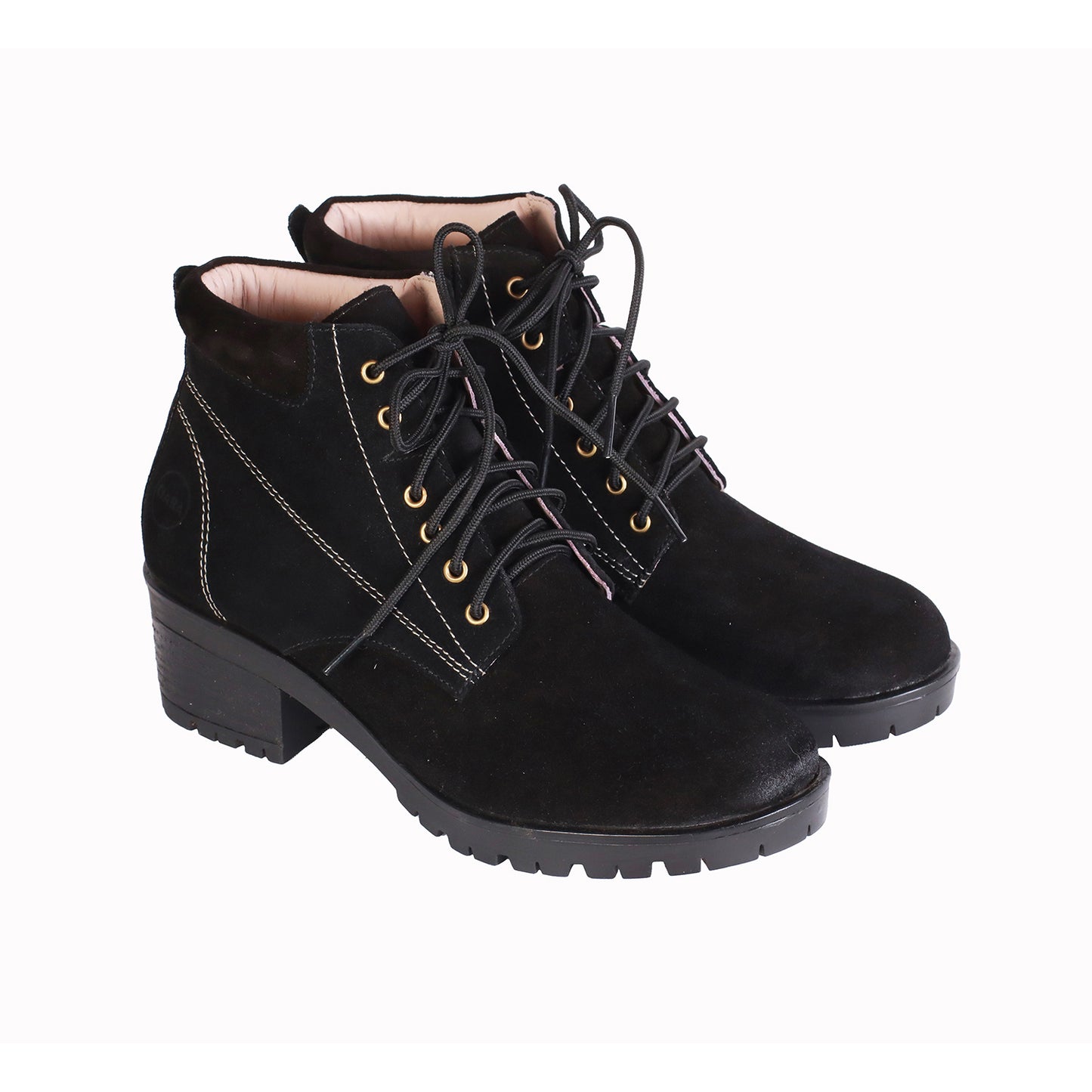 Botin Gamuzon Negro Planta Braga taco 50