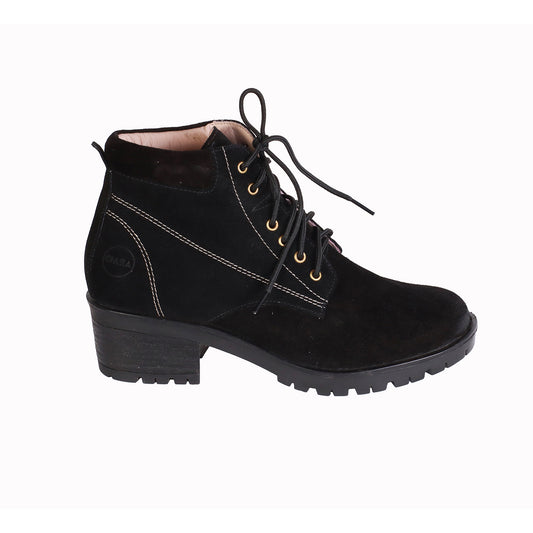 Botin Gamuzon Negro Planta Braga taco 50