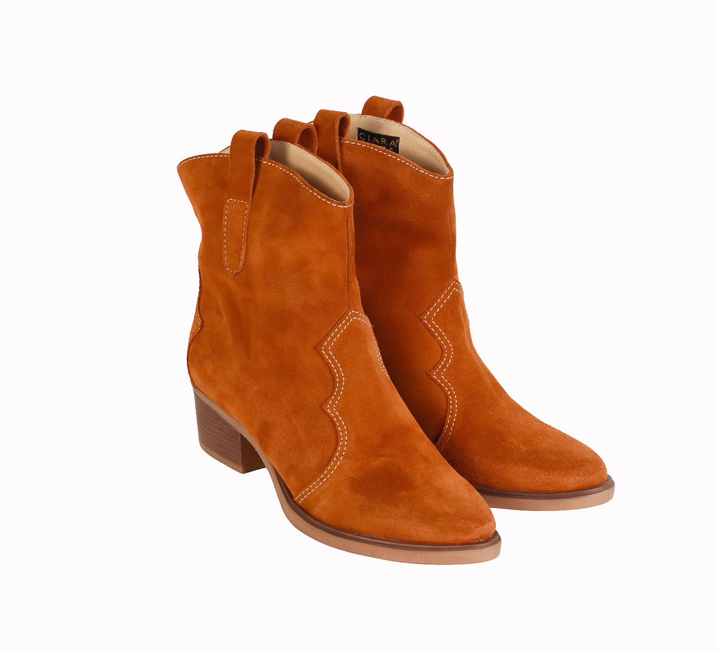 Botin Gamuzon Tabaco Planta Dallas Taco 5 cm