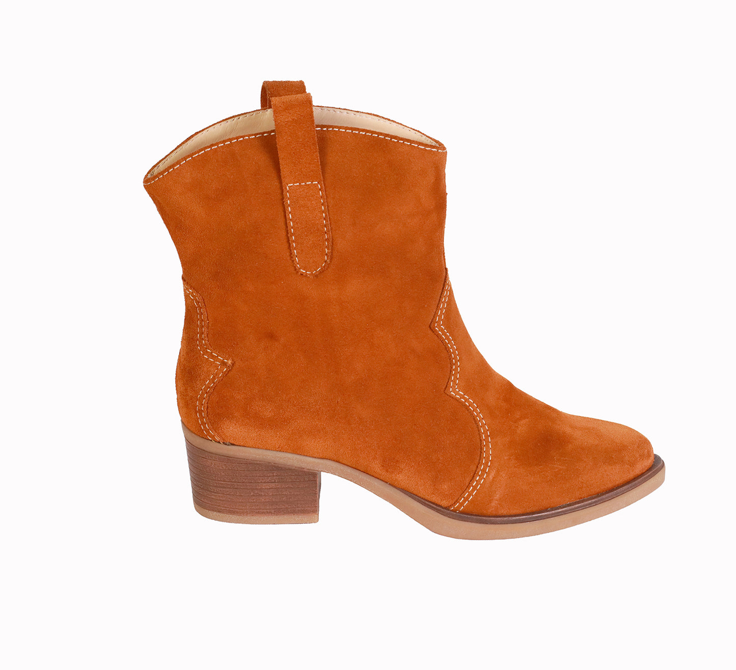 Botin Gamuzon Tabaco Planta Dallas Taco 5 cm