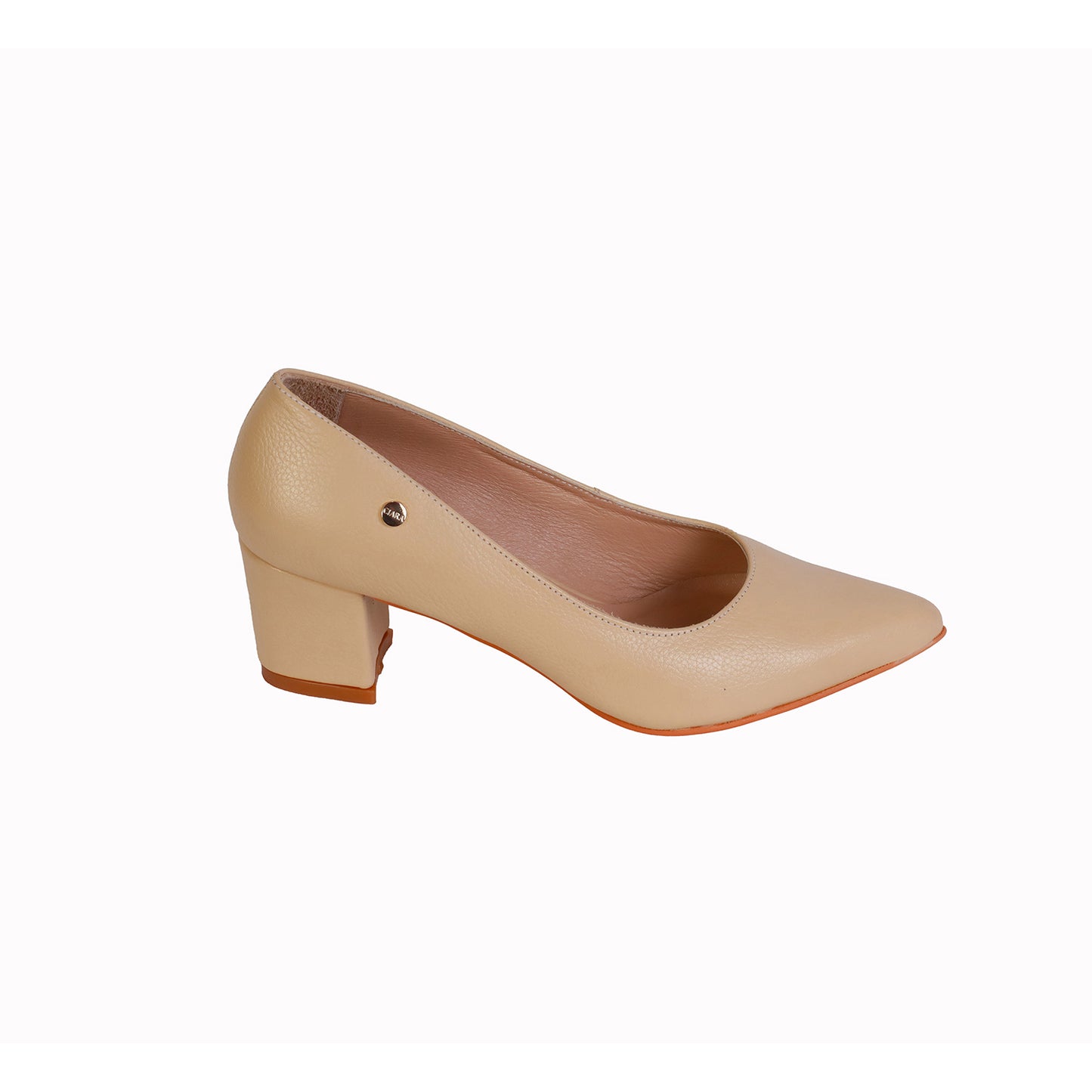 Stiletto Rondini Pele Taco Ancho de 5cm