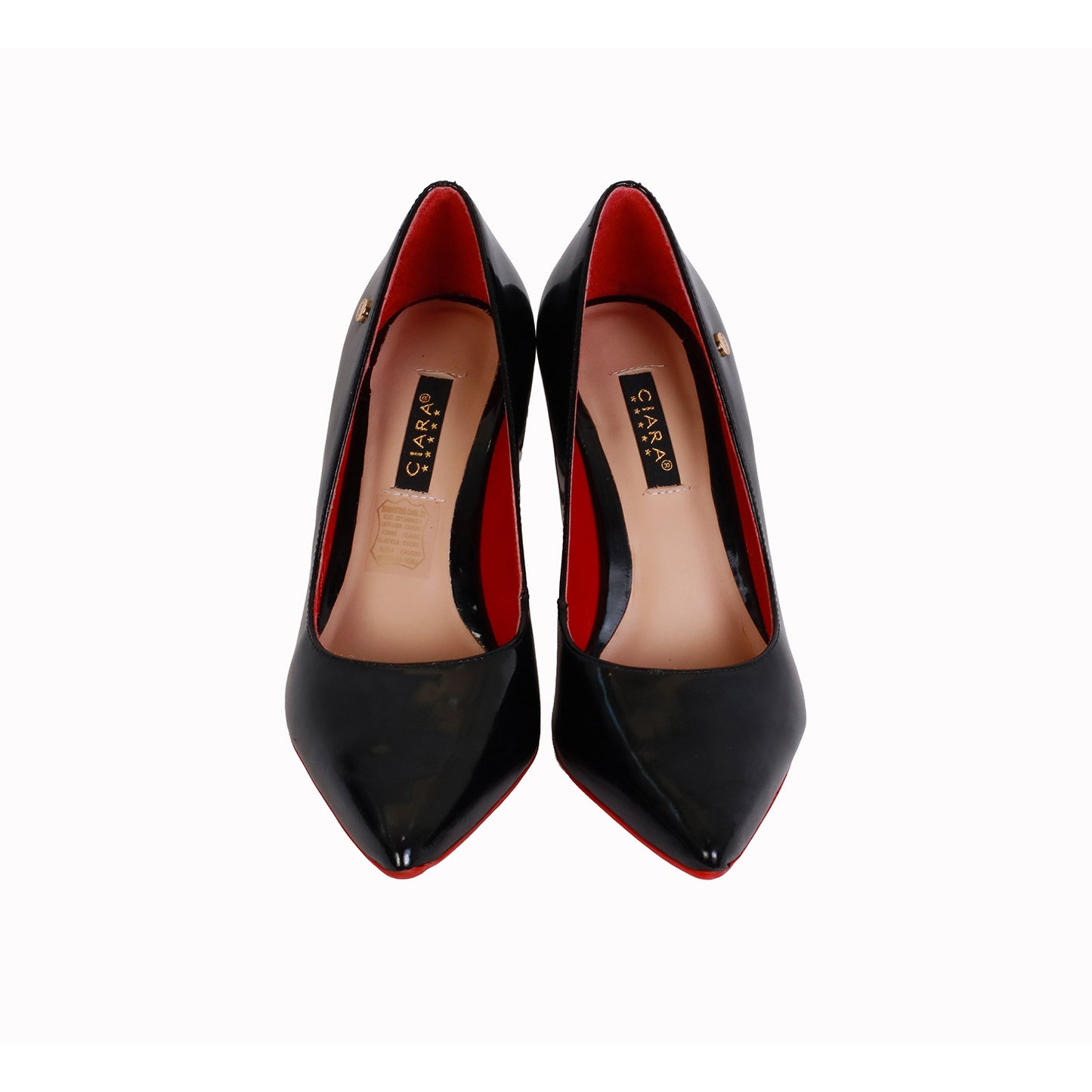 Stiletto Charol Negro Taco 8 cm