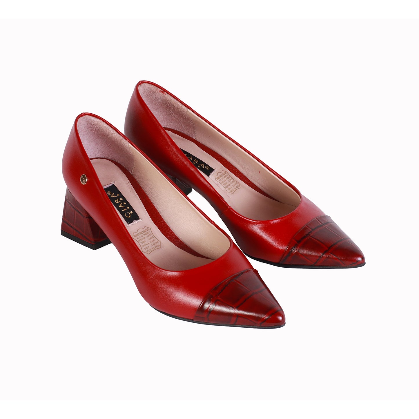 Stiletto Napa Rojo /Crocox Rojo T50 Cuadrado