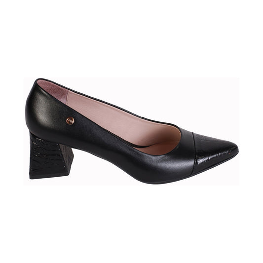 Stiletto Napa Negro/Caimán Lux Negro T 50 cuadrado