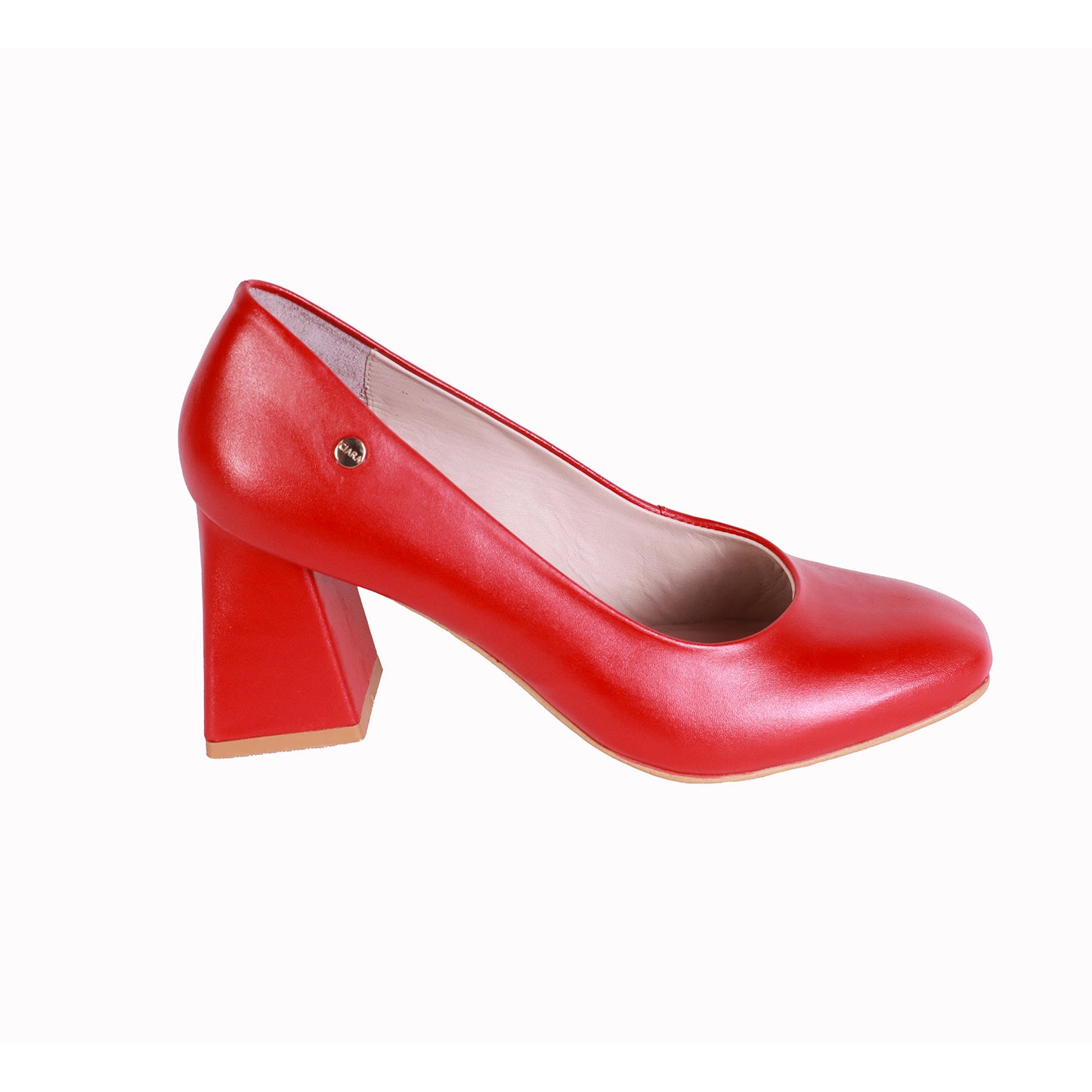 Stiletto Napa Rojo T 70 cuadrado Punta Redonda