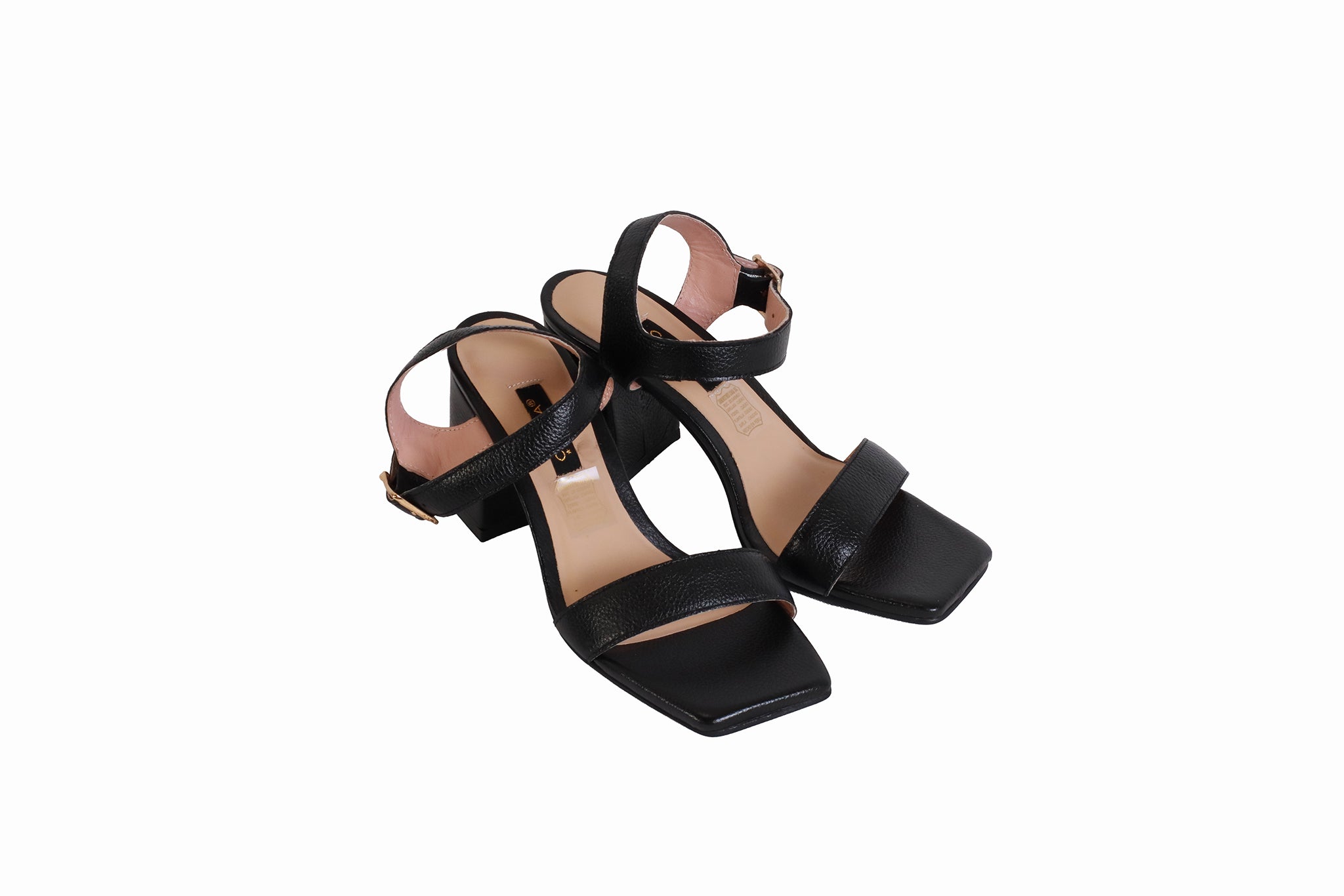 Sandalia Rondini Negro | Taco 7 cm