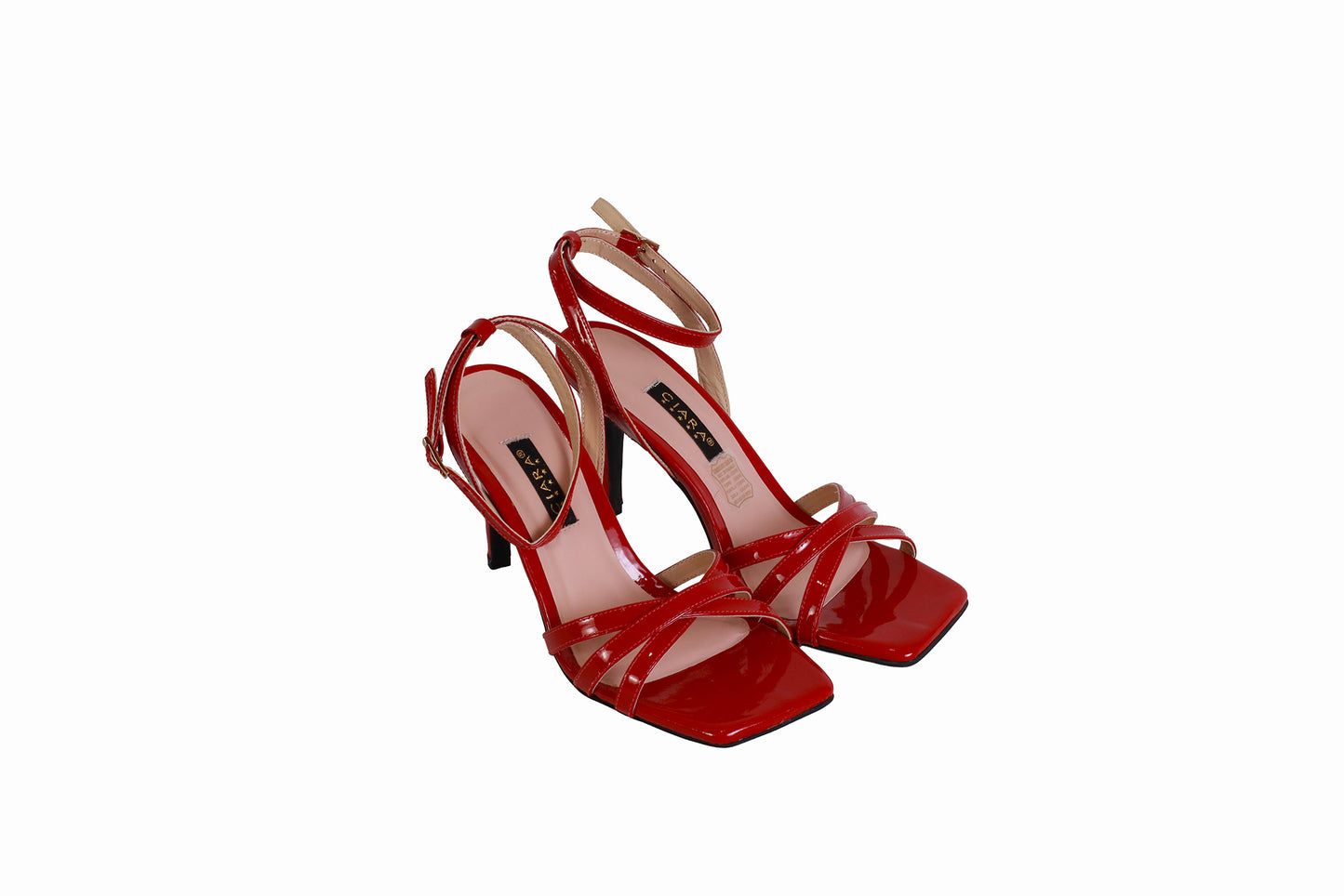 Sandalia Charol Rojo | Taco 8 cm