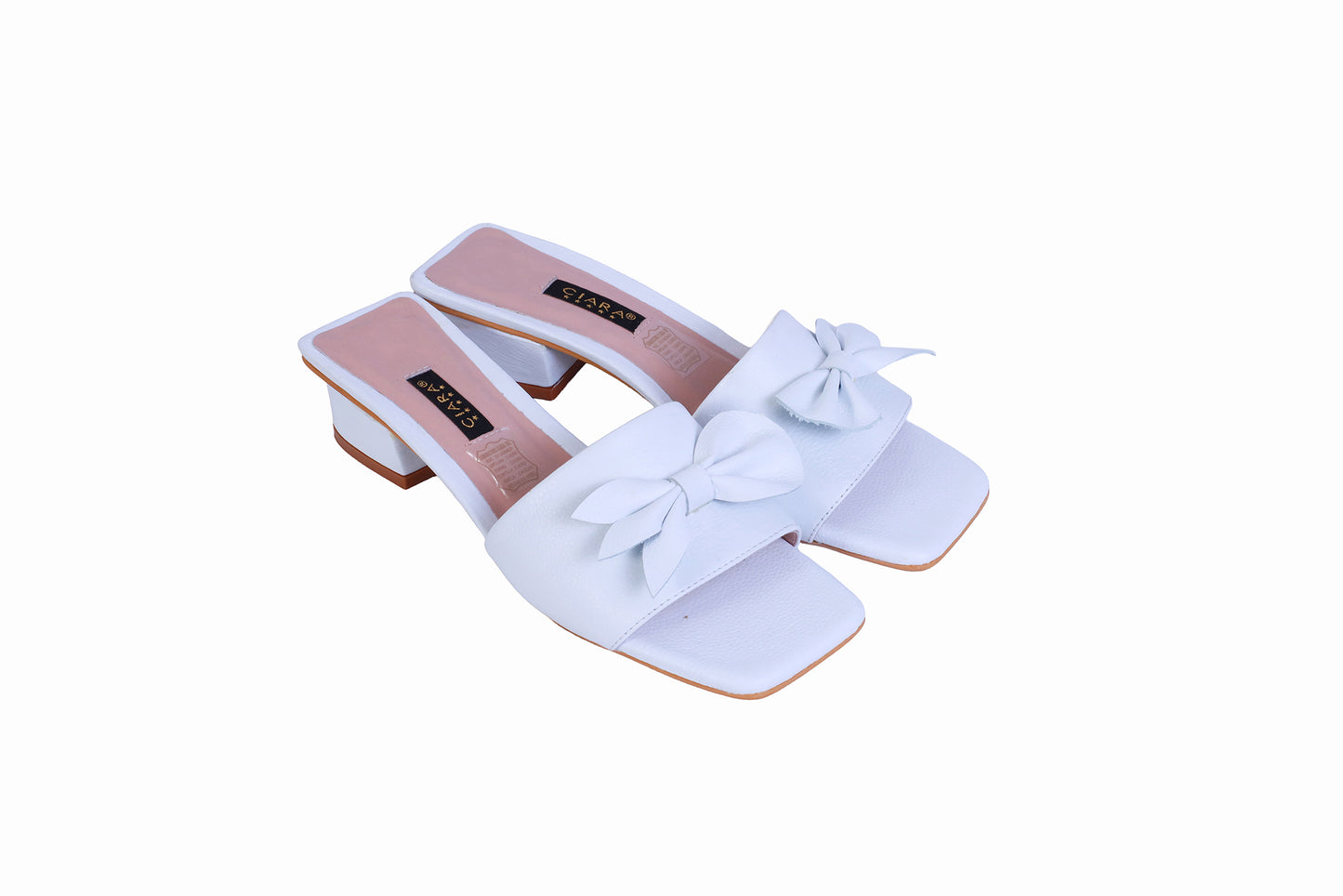 Sandalia Rondini Blanco con Lazo | Taco 3 cm