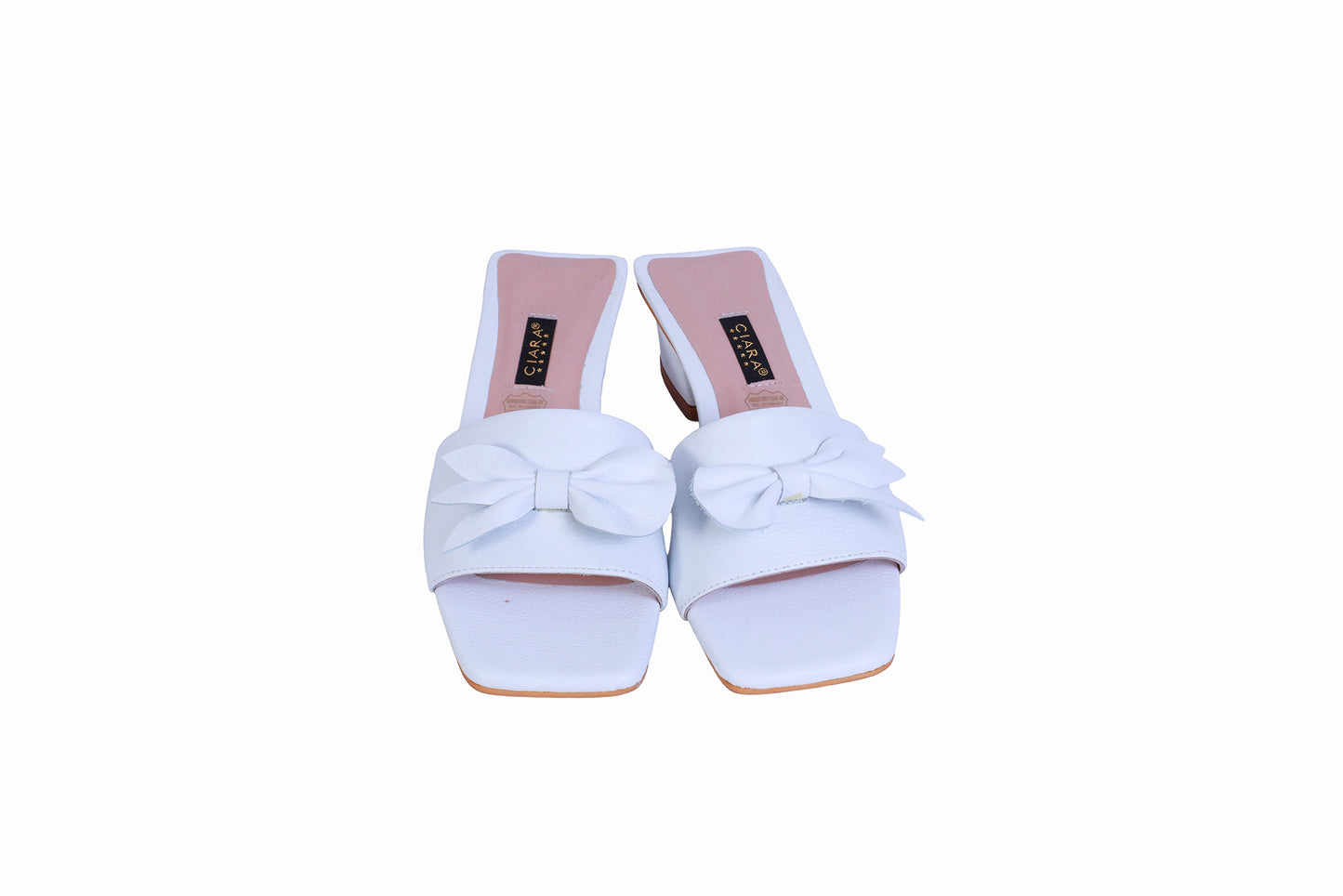 Sandalia Rondini Blanco con Lazo | Taco 3 cm