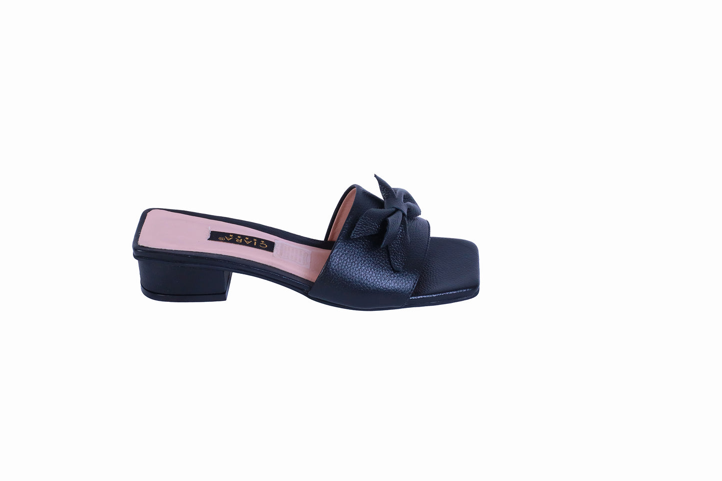 Sandalia Rondini Negro con Lazo | Taco 5 cm