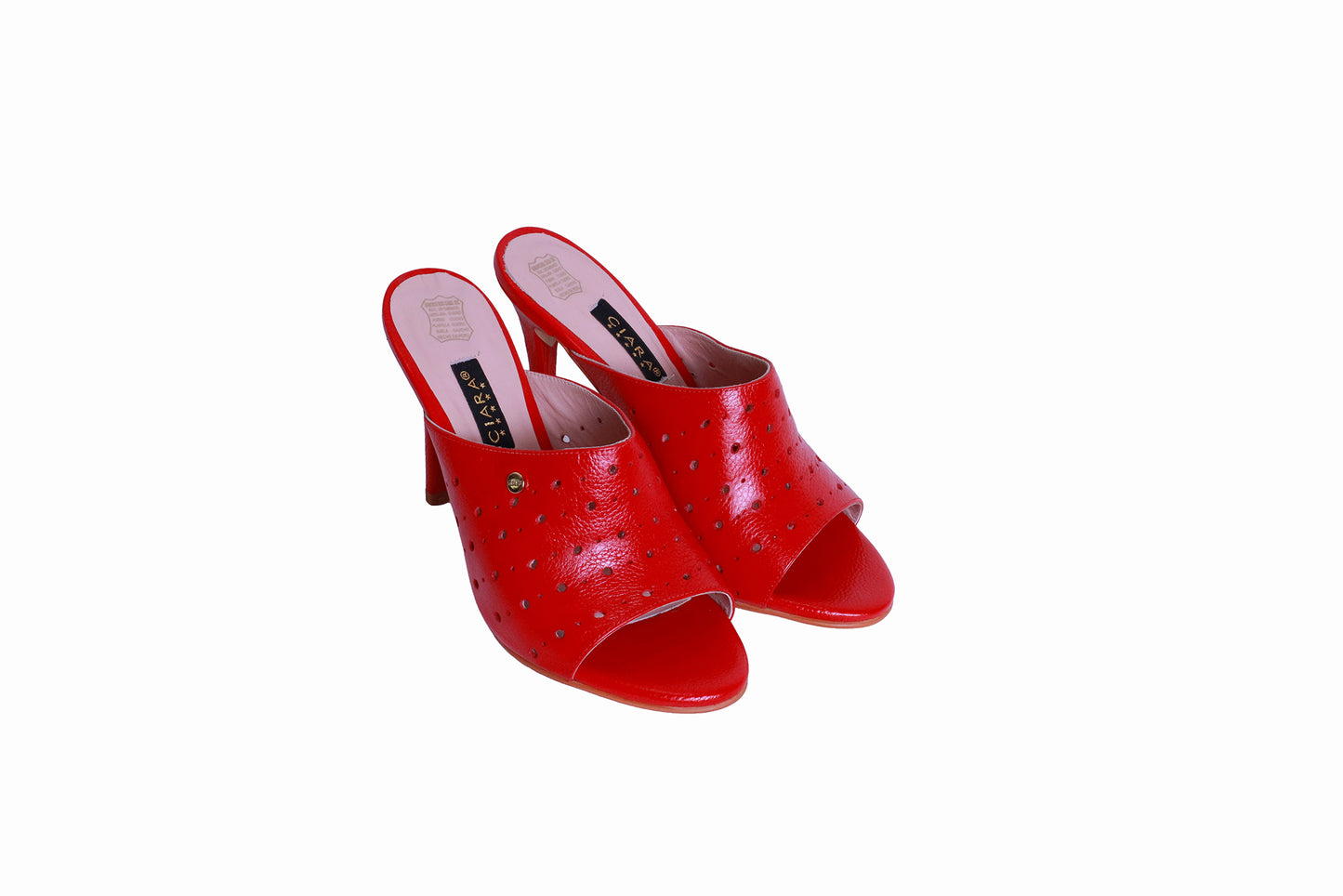 Sueco Picado Rondini Rojo | Taco 9 cm