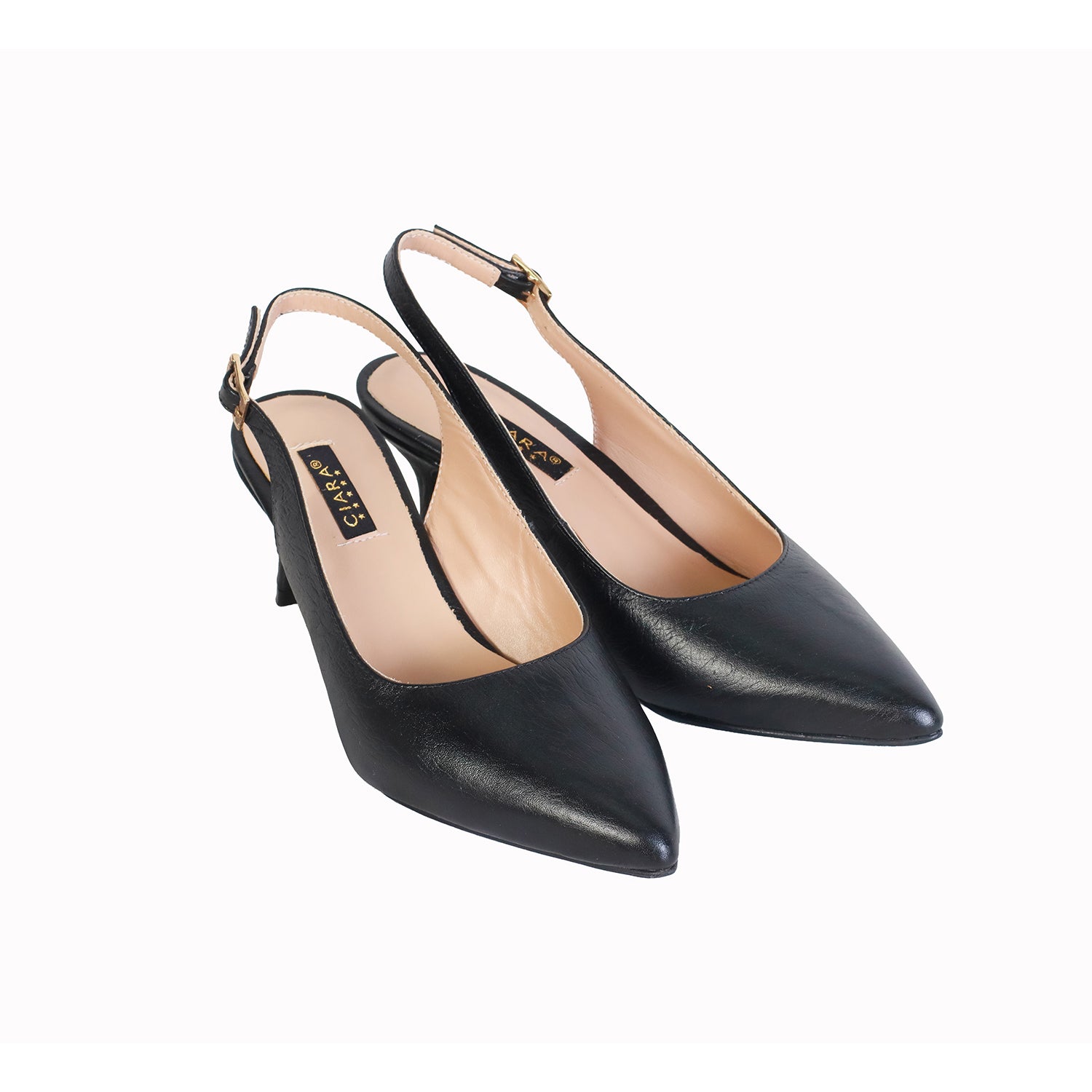 Media Estación Avestruz Negro Taco 5 cm