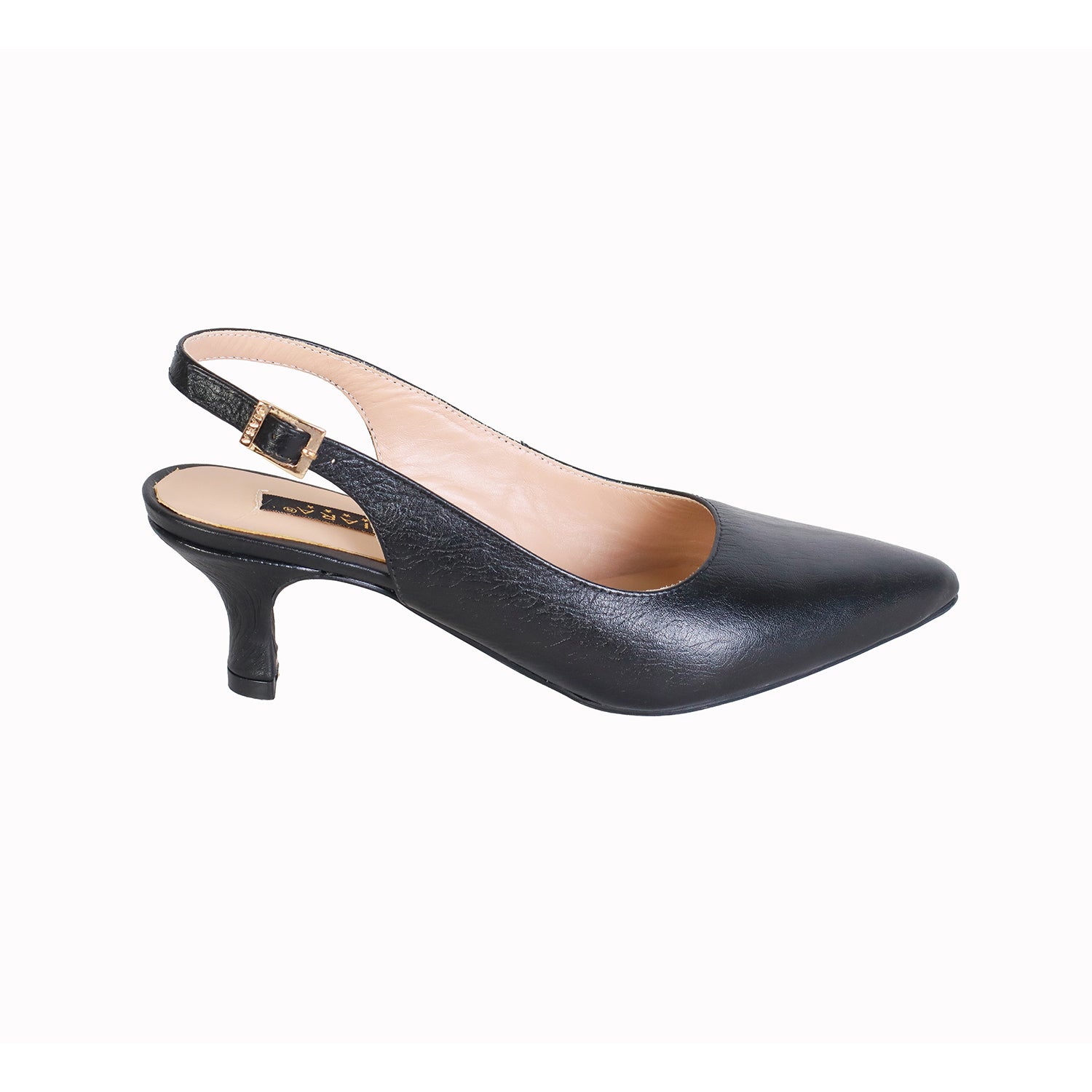 Media Estación Avestruz Negro Taco 5 cm