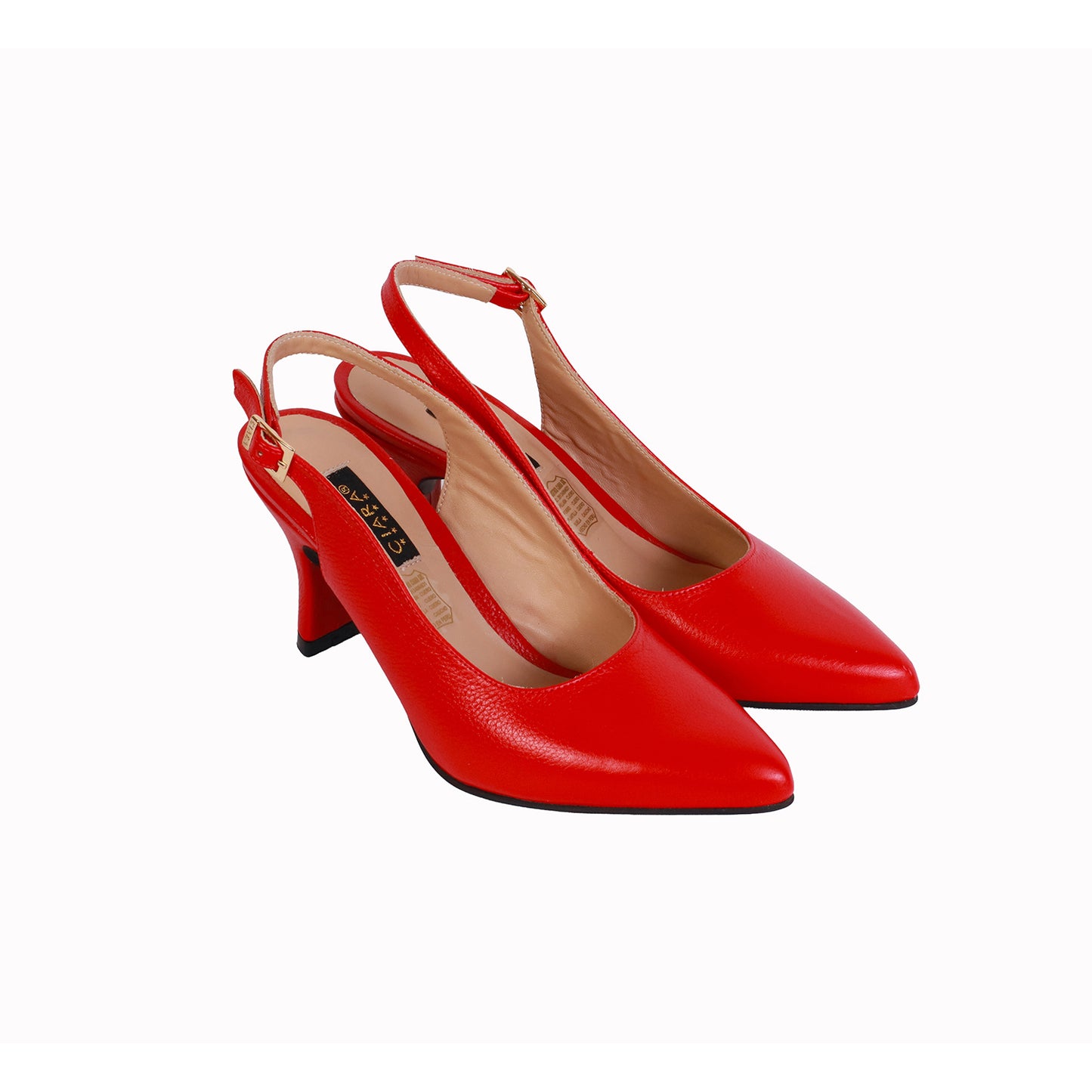 Slingback Rondini Natural Taco 7 cm