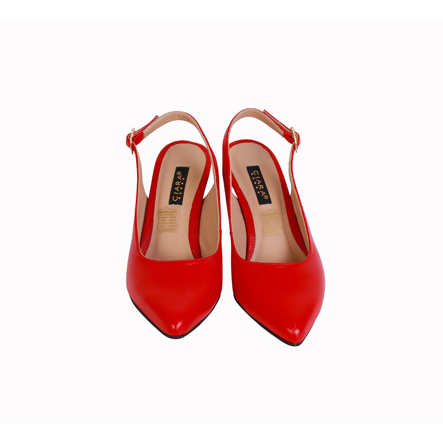 Slingback Rondini Natural Taco 7 cm